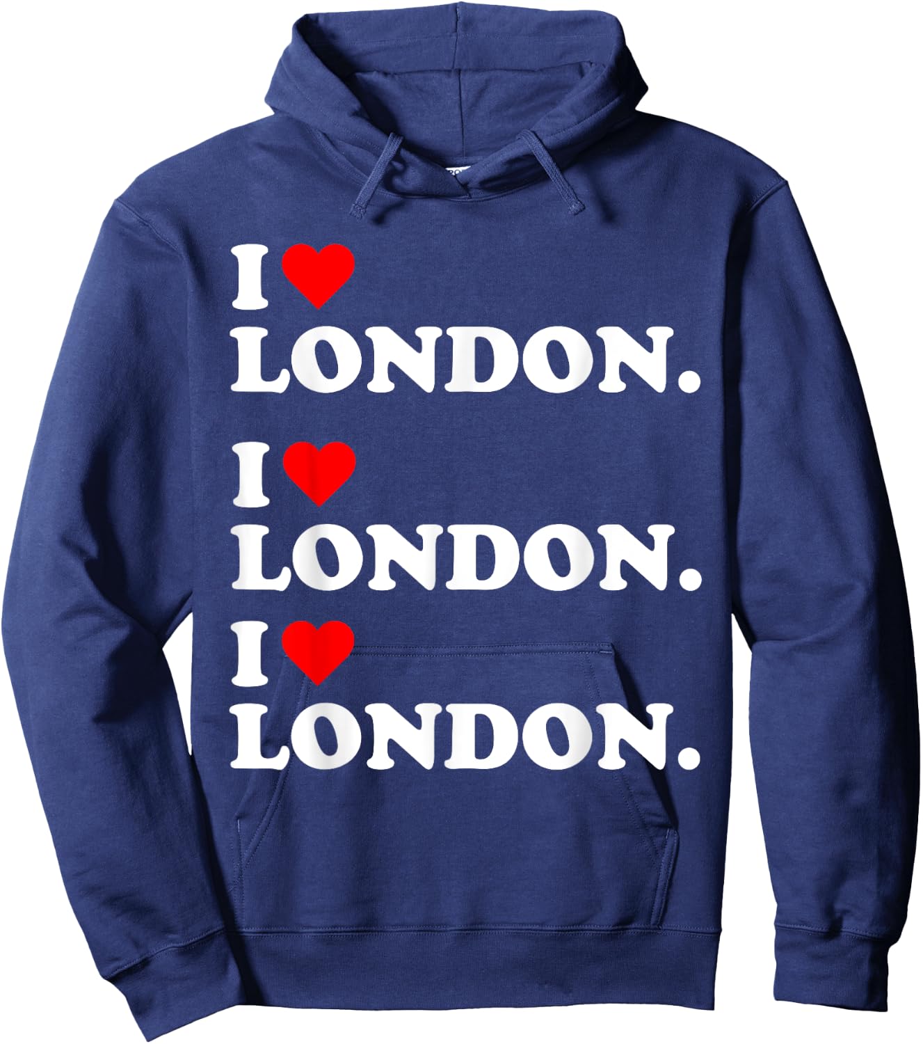 I heart London Love United Kingdom Brirtin Britsh Day Hoodie - Hoodie | Navy
