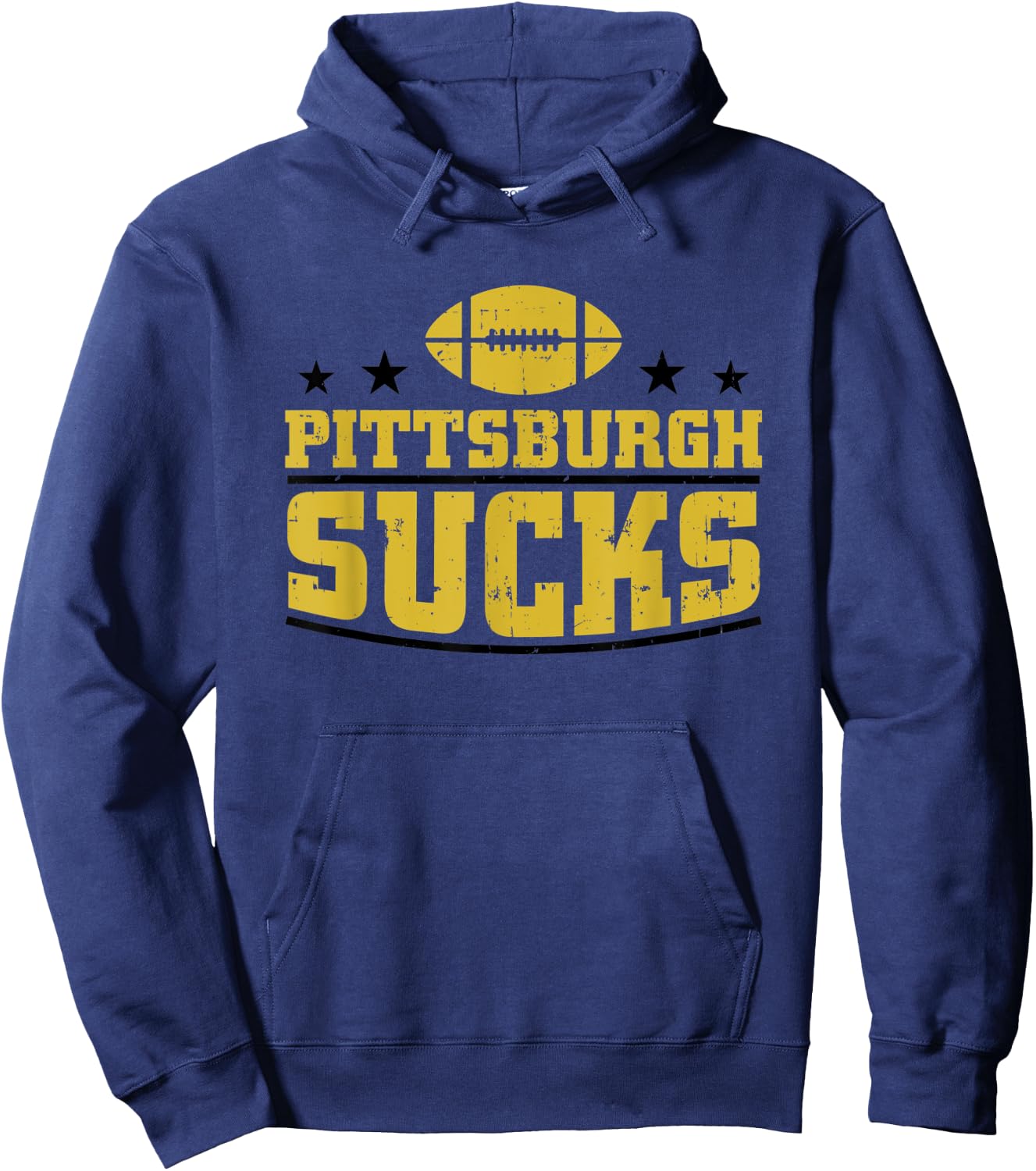 Funny Pittsburgh Sucks Football Sarcastic Humor Baltimore Hoodie - Hoodie | Navy