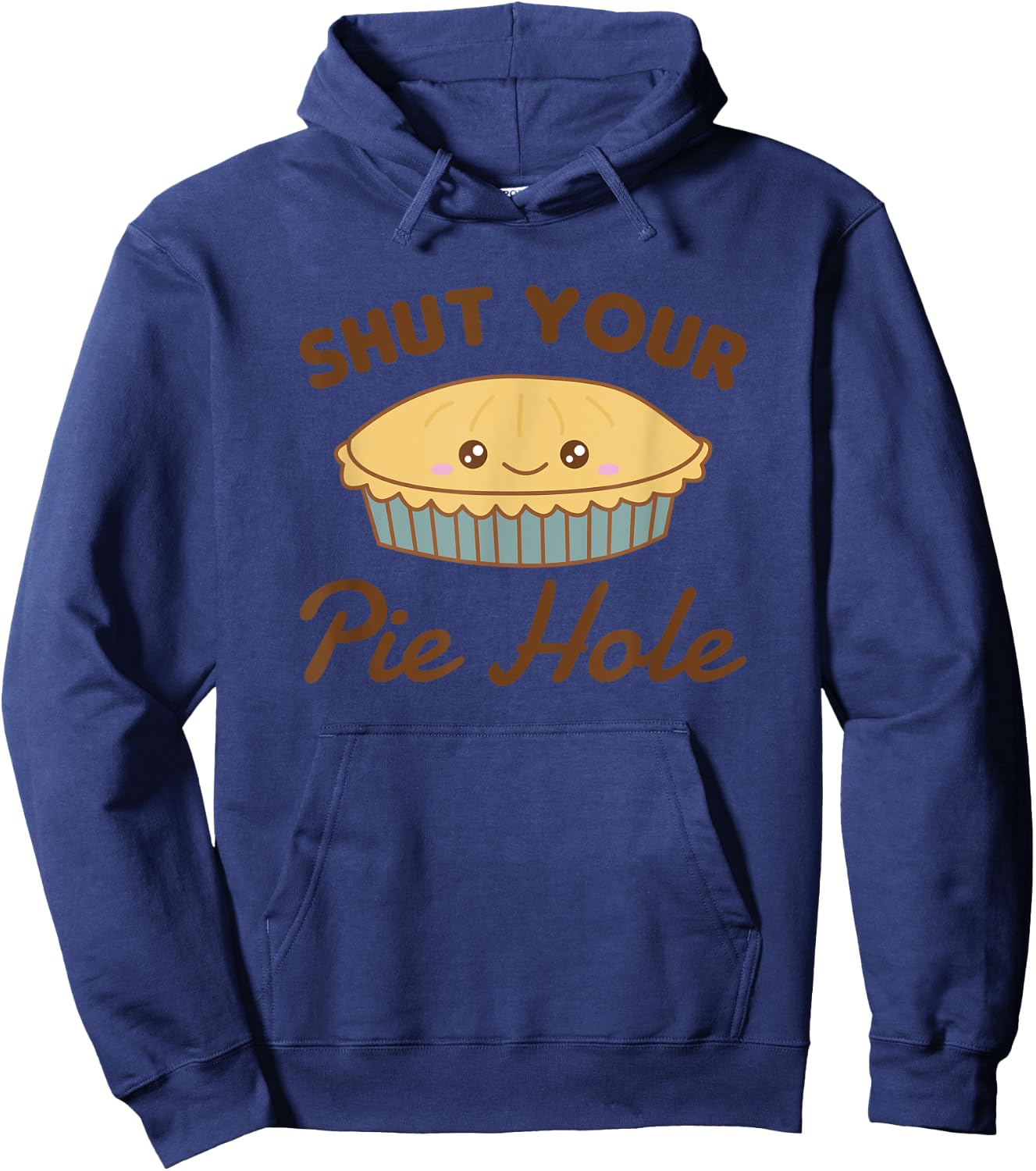shut your pie hole Funny Apple Pie Hoodie - Hoodie | Navy