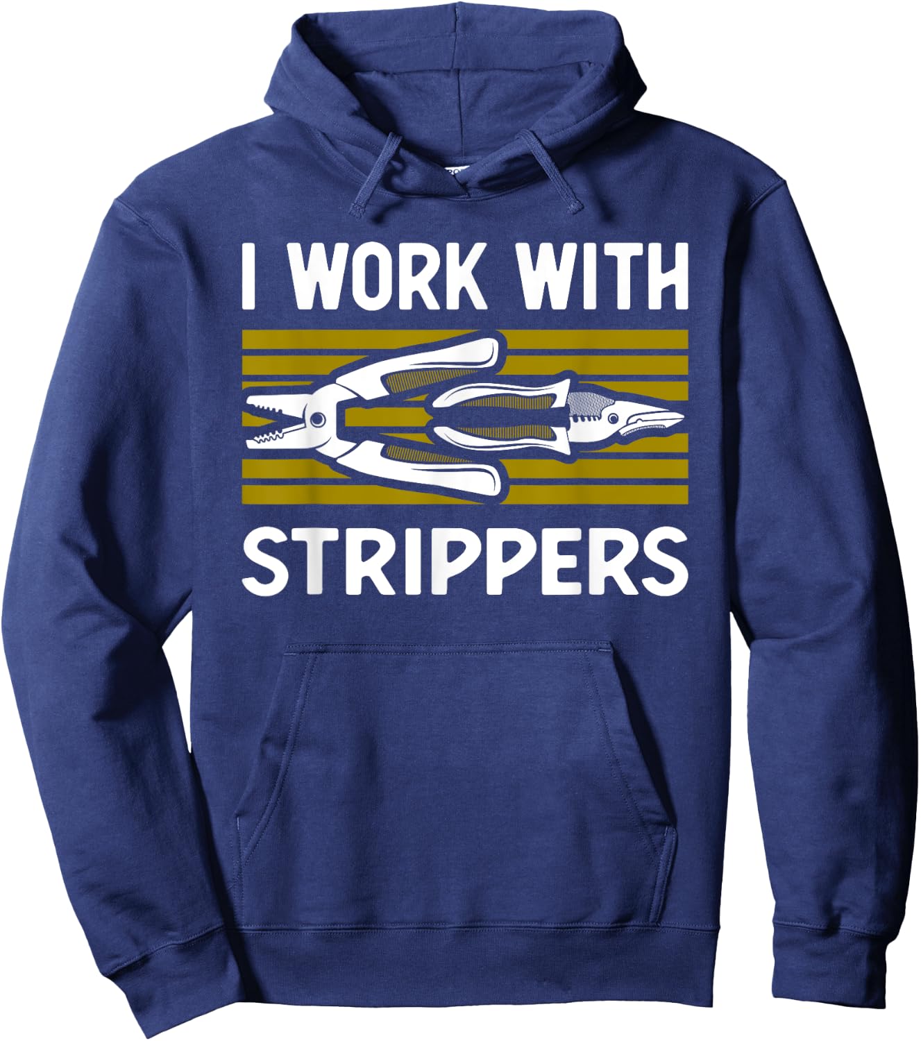 Cool Electrician Art Men Women Lineman Electrical Work Tools Hoodie - Hoodie | Navy