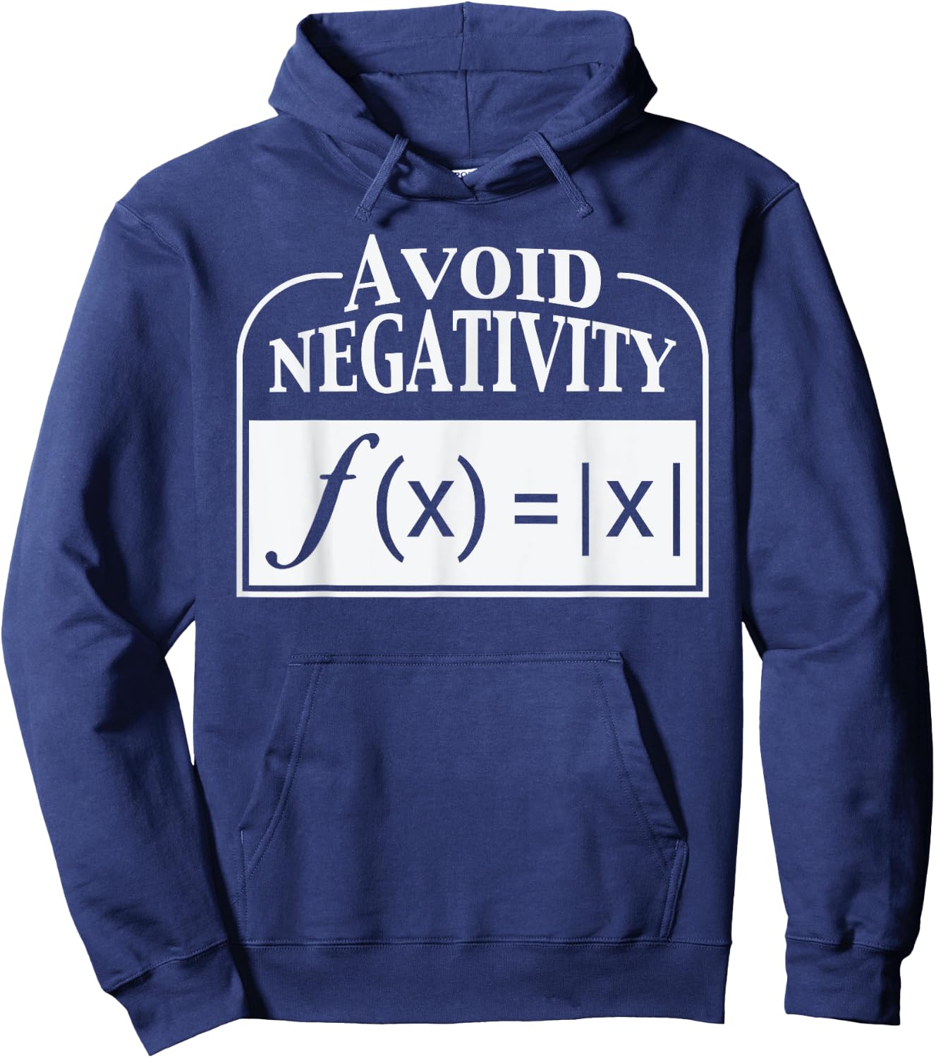 Avoid Negativity Funny Math Teacher Men Women Girls Kids Hoodie - Hoodie | Navy
