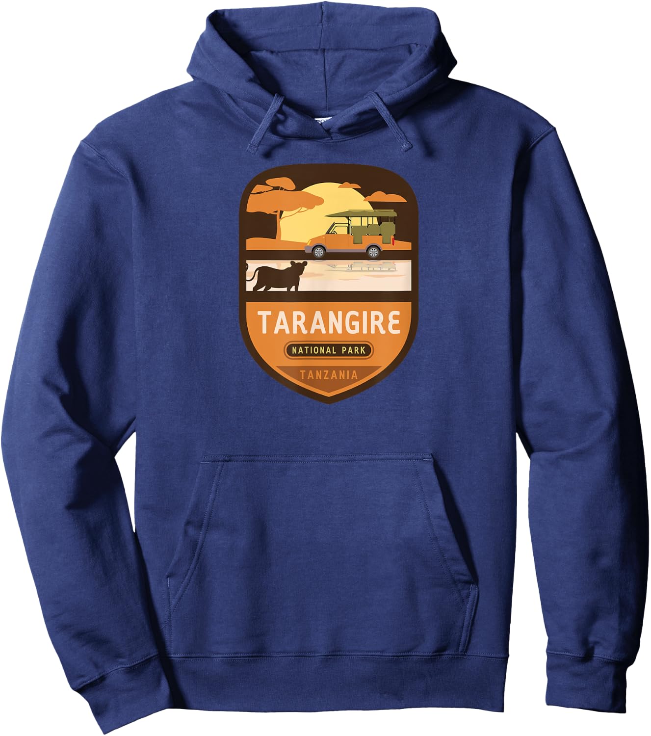 Tarangire National Park – Tanzania Hoodie - Hoodie | Navy