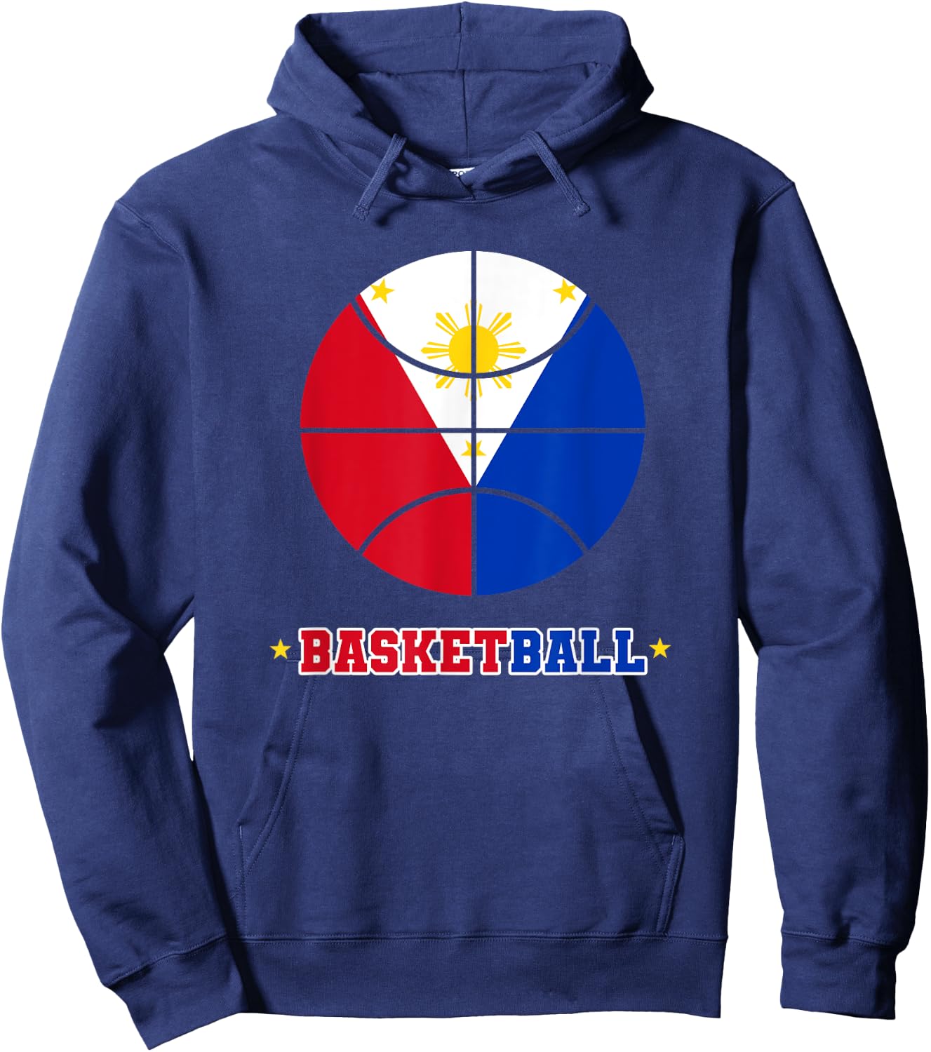 Philippines Filipino Sport Basketball Basket Ball Proud Flag Hoodie - Hoodie | Navy