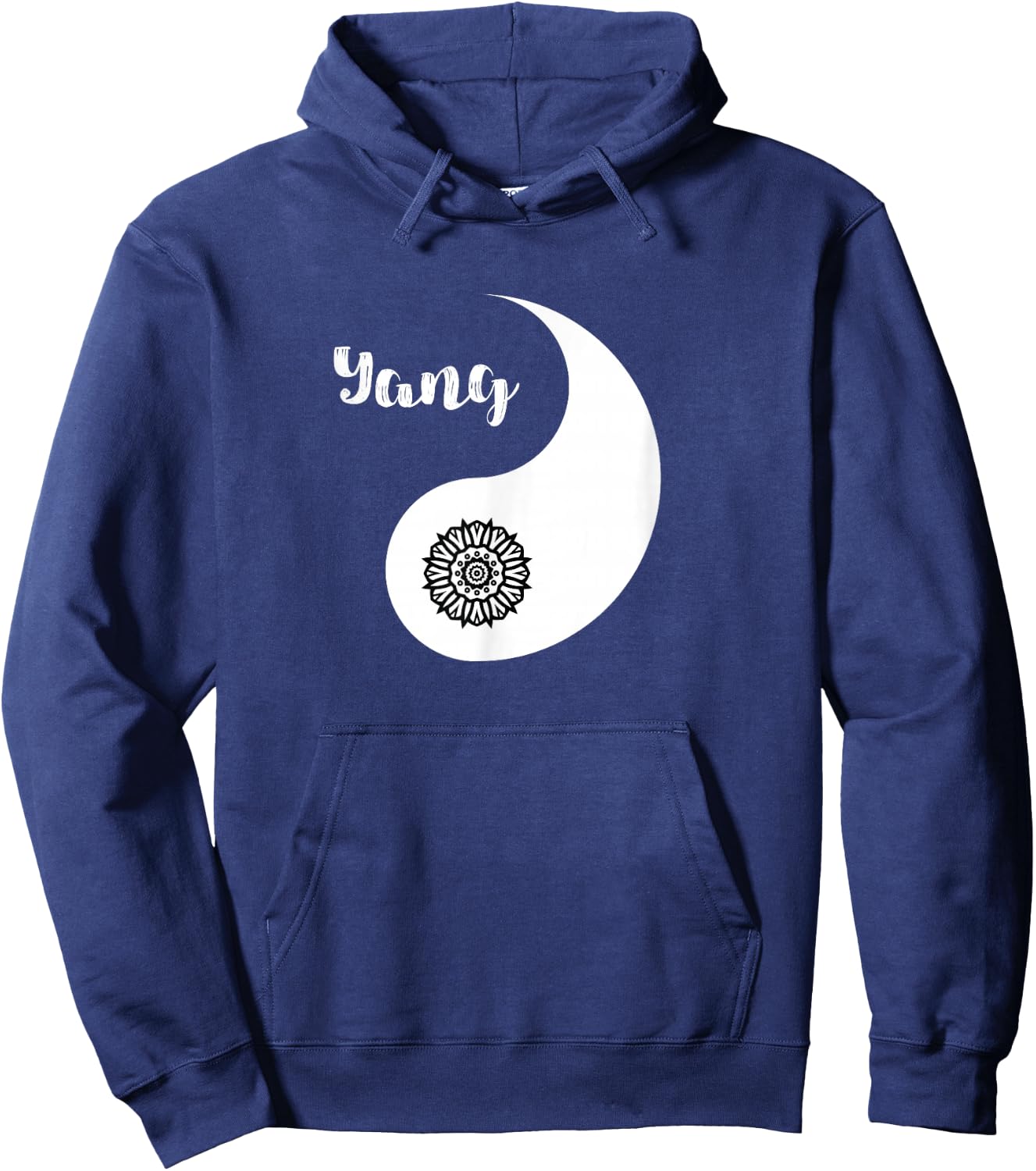 Yin & Yang Valentine's Day Cute Matching Couple Hoodie - Hoodie | Navy