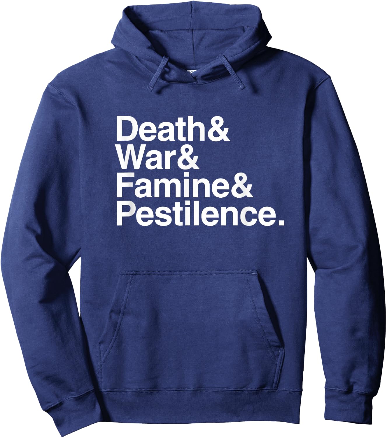Four Horsemen of the Apocalypse Death War Famine Pestilence Hoodie - Hoodie | Navy