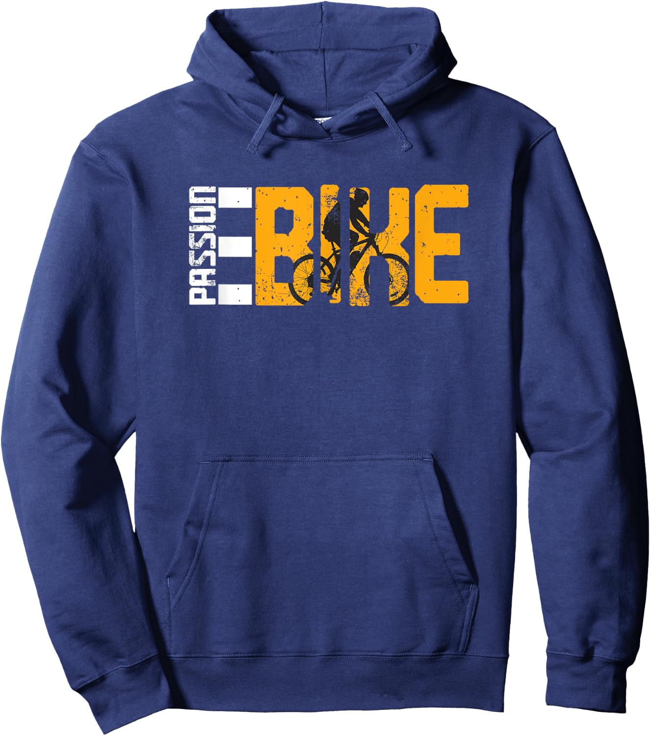 Passion E-Bike Electricity Battery Bicycle Rider Excursions Hoodie - Hoodie | Navy
