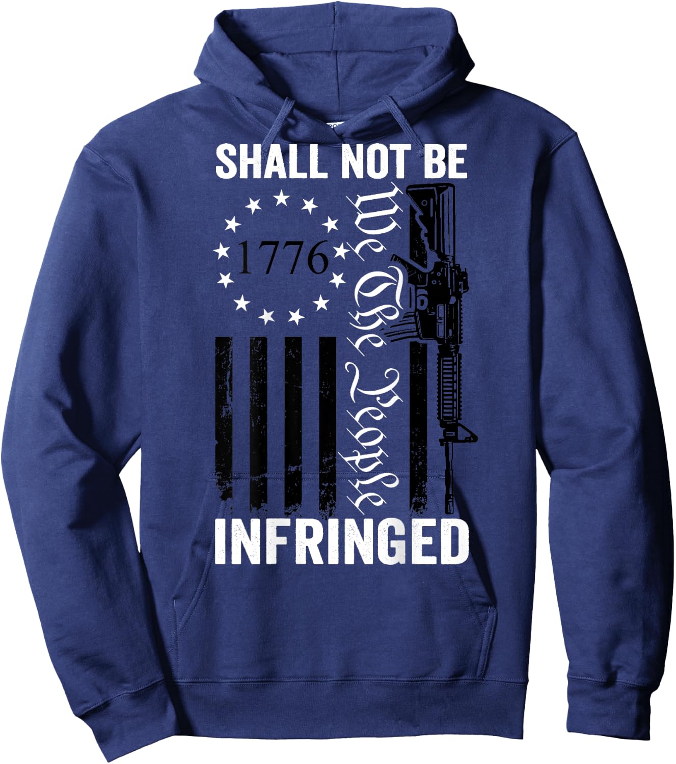 We The People Shall Not Be Infringed - AR15 USA (ON BACK) Hoodie - Hoodie | Navy