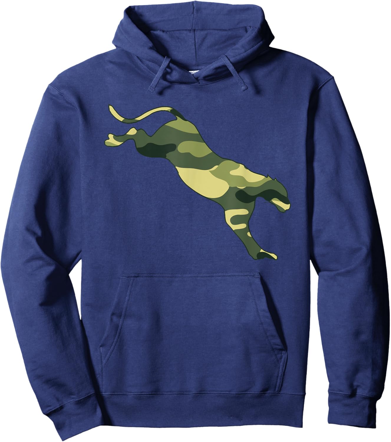 Military Cougar Camo Men Print US Puma Animal Veteran Gift Hoodie - Hoodie | Navy