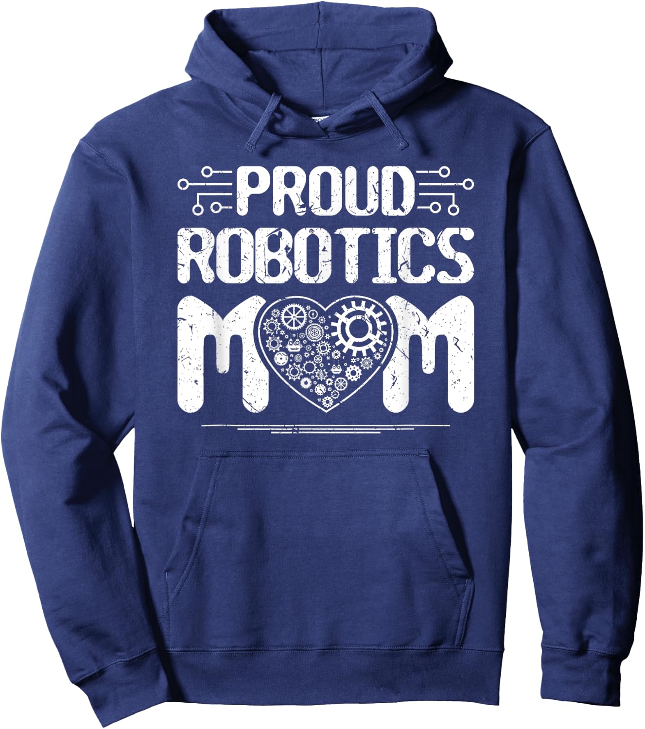 Proud Robotics Mom Robot Engineering Science Teacher Hoodie - Hoodie | Navy