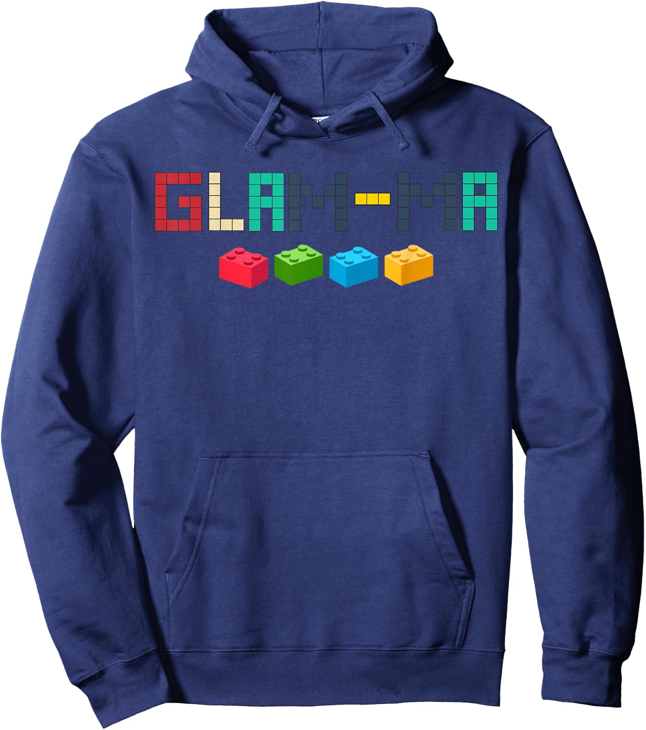 Glam-ma Master Builder Building Bricks Blocks Funny Set Hoodie - Hoodie | Navy