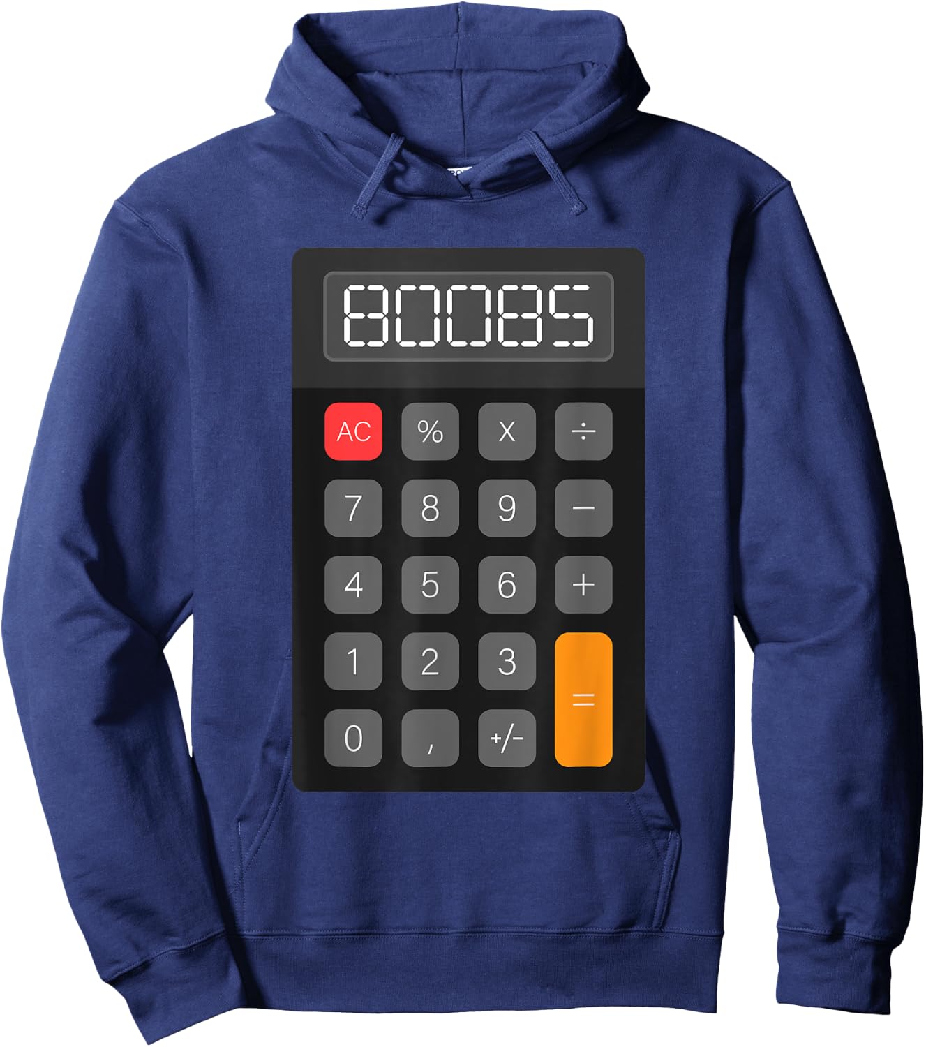 Boobs Calculator Funny Accountant Halloween Costume Math Hoodie - Hoodie | Navy