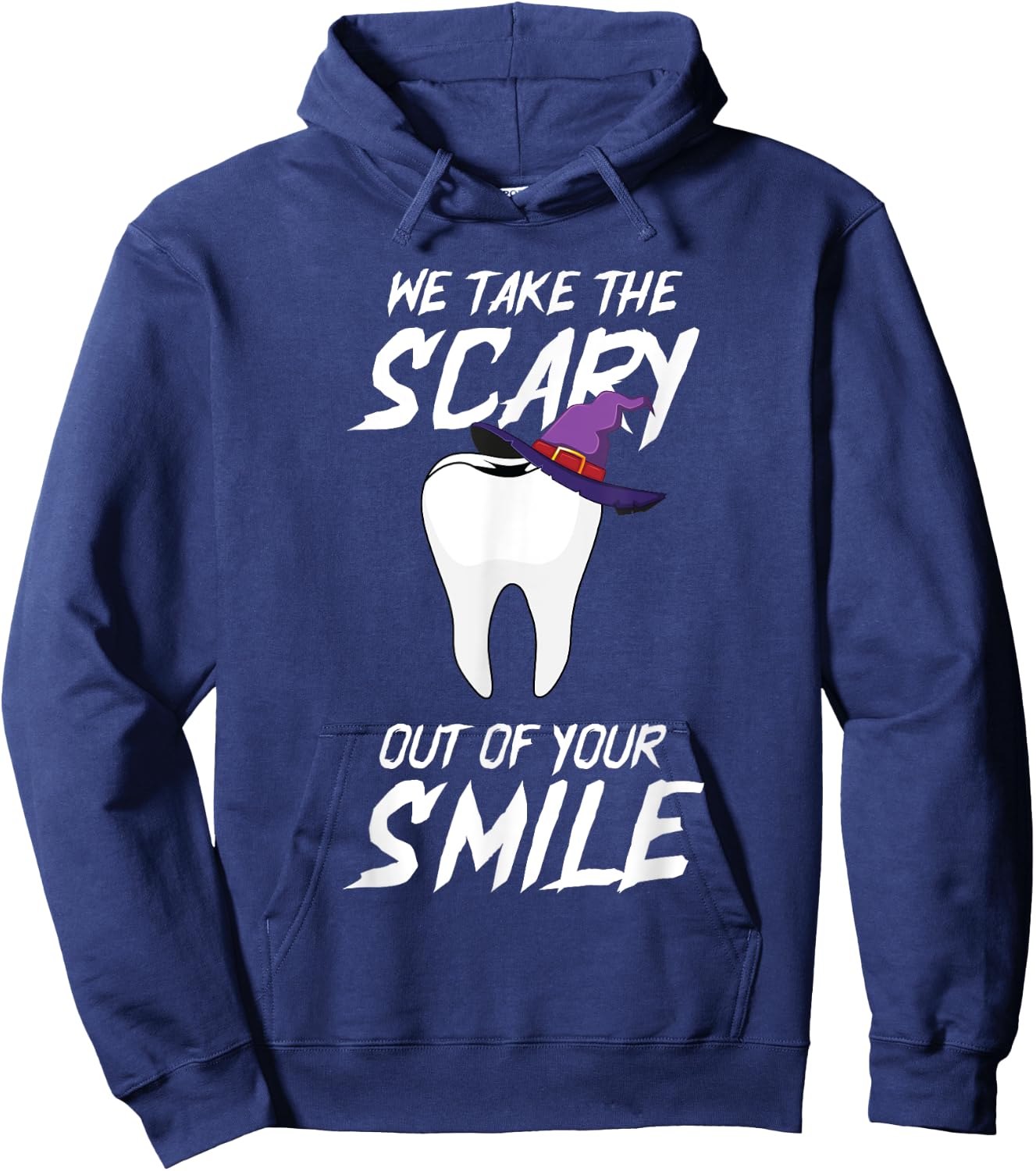 Teeth Witch DIY Halloween Costume Dental Assistant Dentist Hoodie - Hoodie | Navy