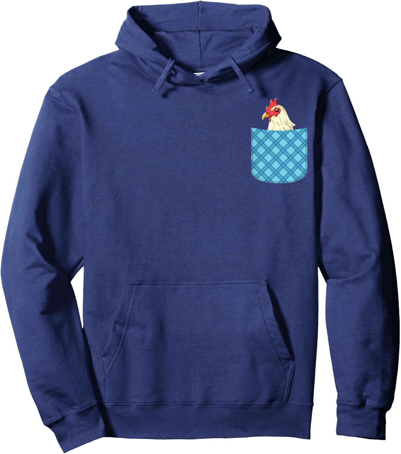 Poultry Farmer Farm Animal Farming Cute Pocket Chicken Hoodie - Hoodie | Navy