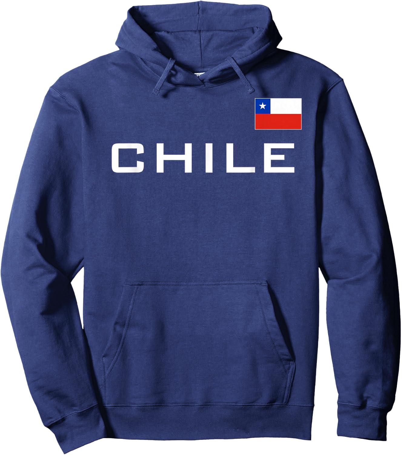 Chile Flag Sports Soccer Football Athletic Jersey Santiago Hoodie - Hoodie | Navy