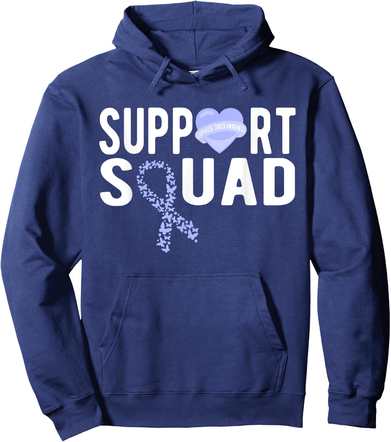 Support Squad Esophageal Cancer Hoodie - Hoodie | Navy