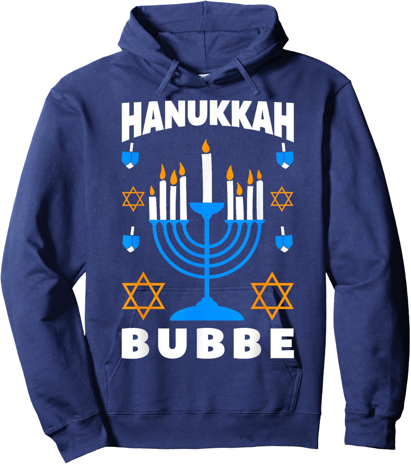 Hanukkah Bubbe Grandma Jewish Festival Chanukah Latke Hanuka Hoodie - Hoodie | Navy