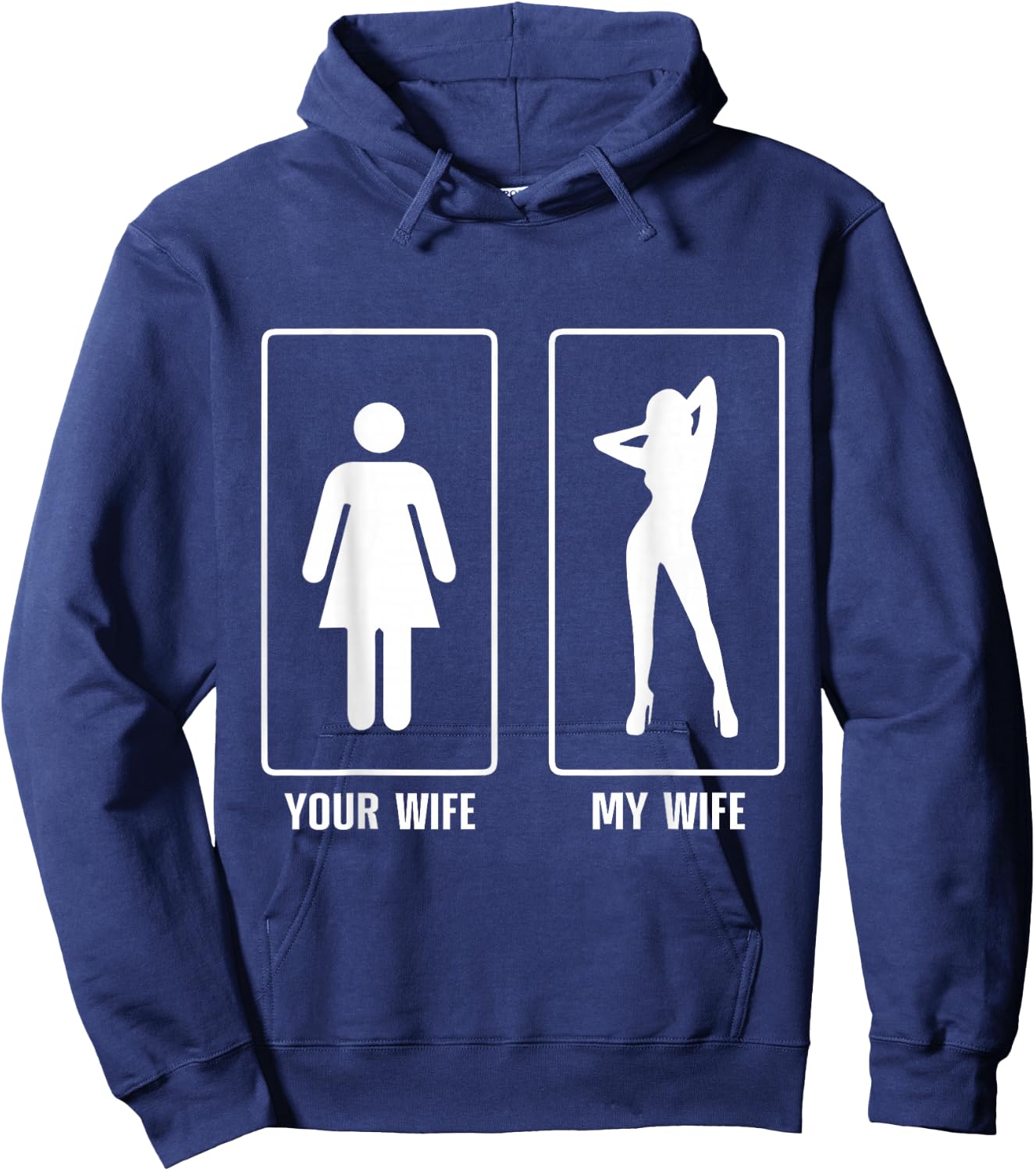 My Wife Your Wife Swinger Wife Swapping Funny Hotwife Hoodie - Hoodie | Navy