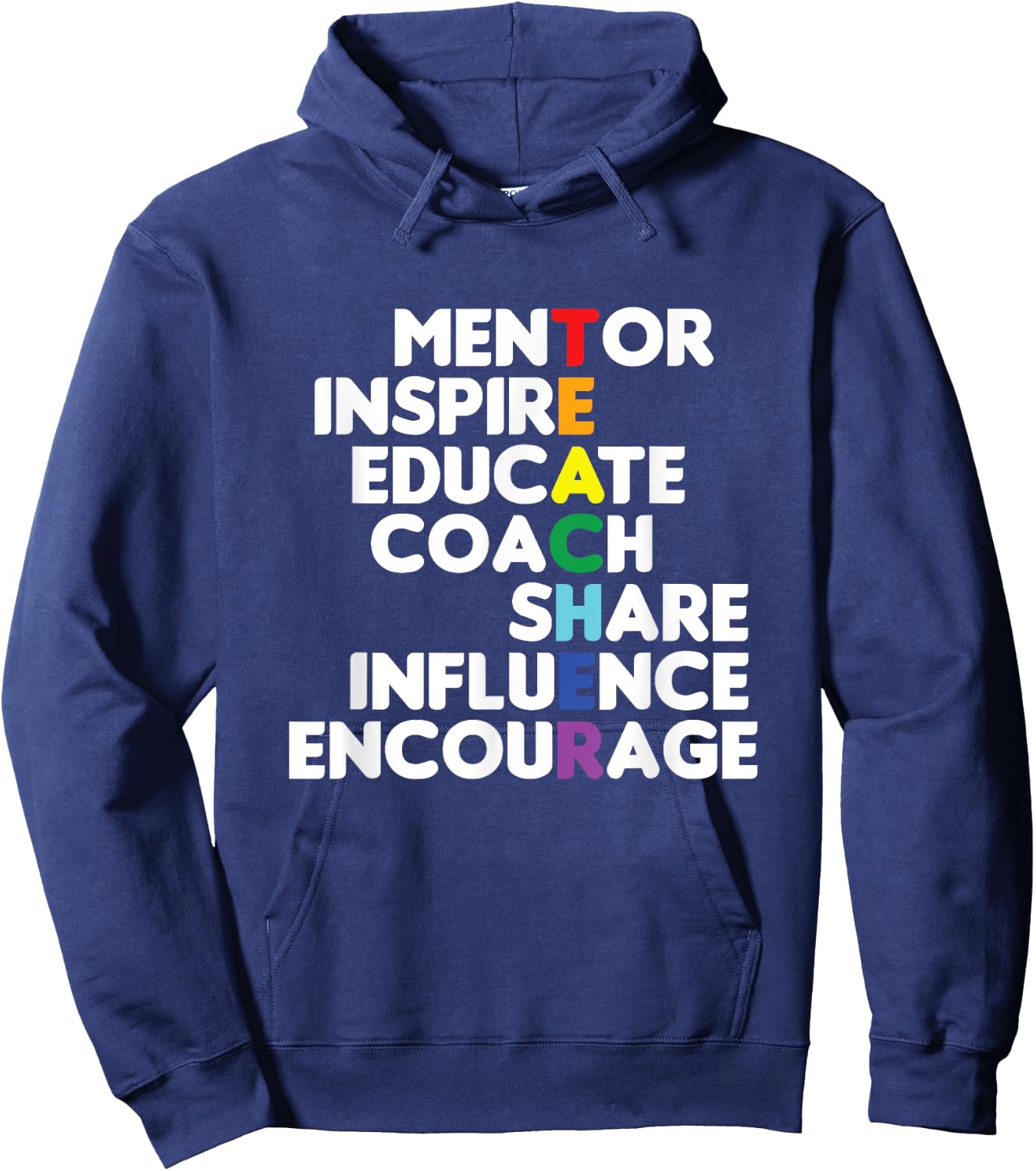 Mentor Educator Teacher Teaching Teachers Coach Educate Gift Hoodie - Hoodie | Navy