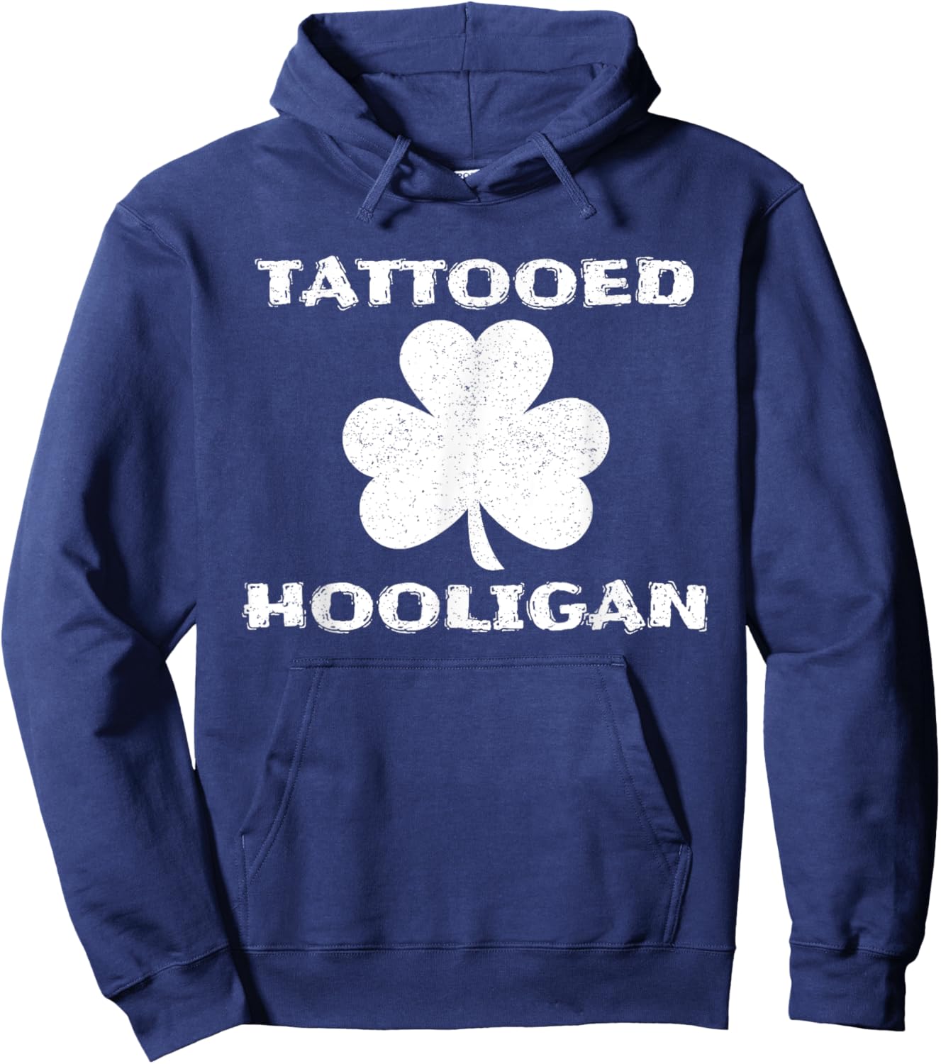 Tattooed Hooligan Tattoo Lover St. Patrick's Day Hoodie - Hoodie | Navy