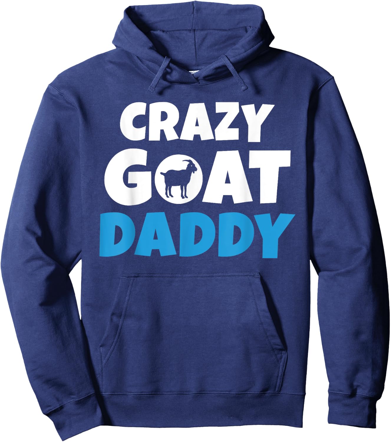 Crazy Goat Daddy Goats lover Hoodie - Hoodie | Navy