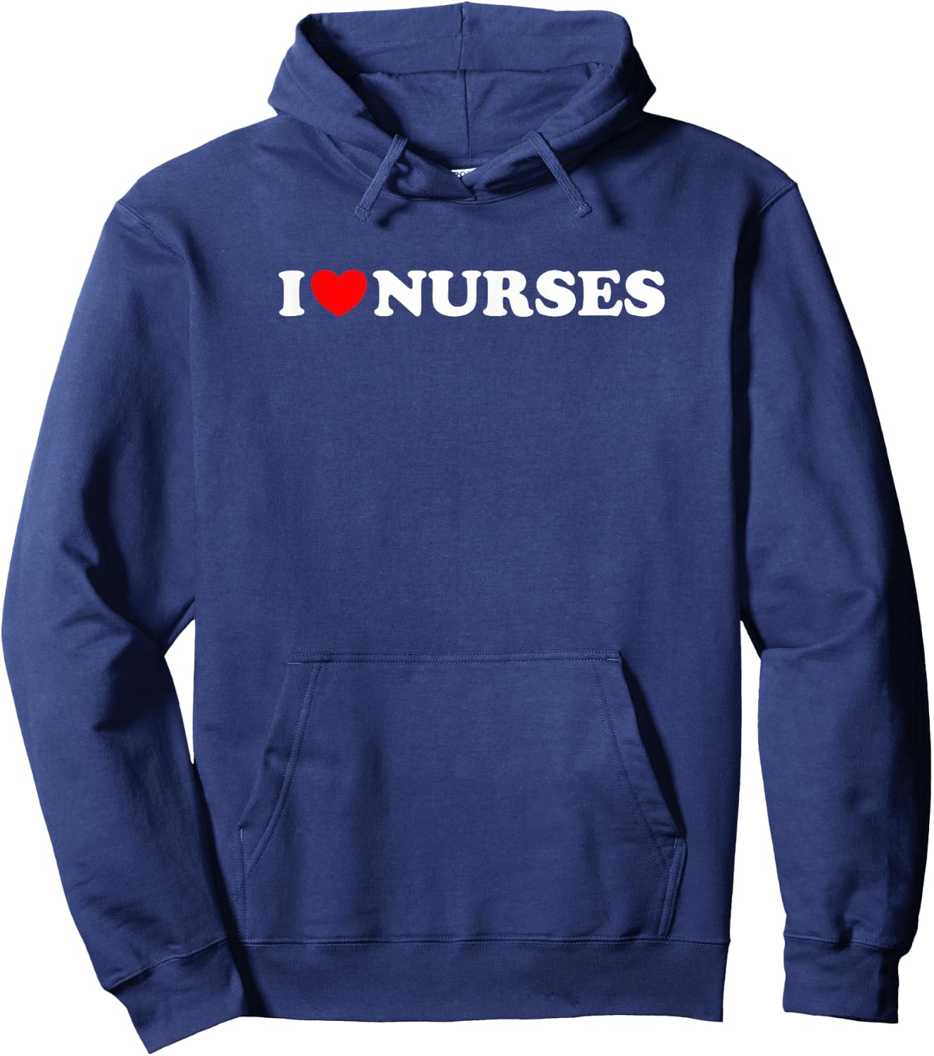 I heart Nurses - Funny Nurse, Funny Nursing Student Spouse Hoodie - Hoodie | Navy