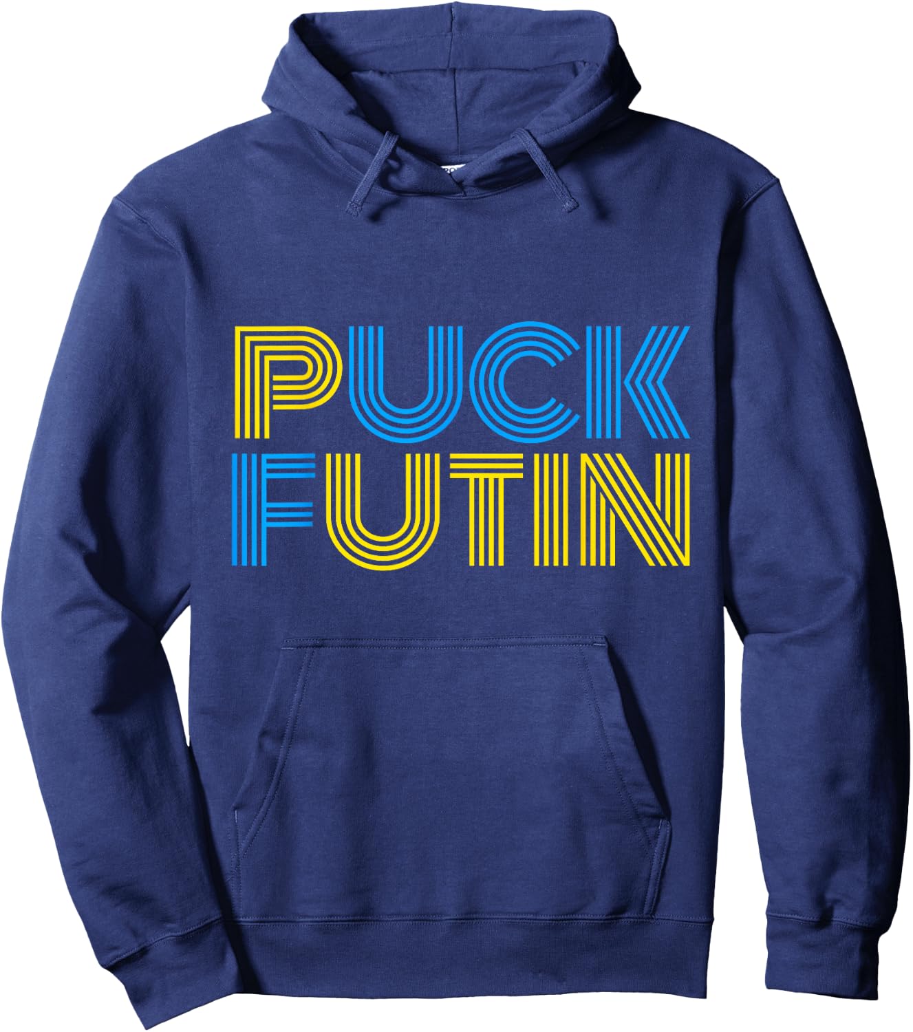 Retro Vintage Puck Futin Game Day Hoodie - Hoodie | Navy