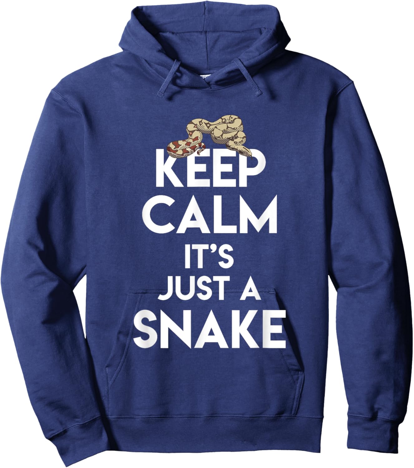 Stay Calm Snake Pet Owner Lover Gift Hoodie - Hoodie | Navy