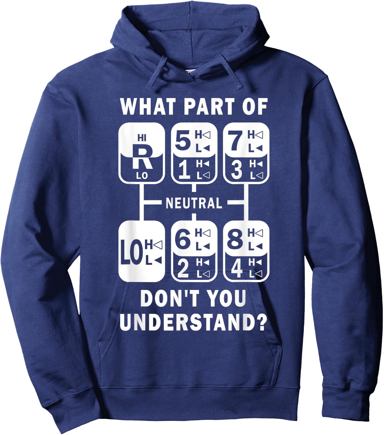 What Part Don't You Understand? Truck Gear Trucker Driver Hoodie - Hoodie | Navy