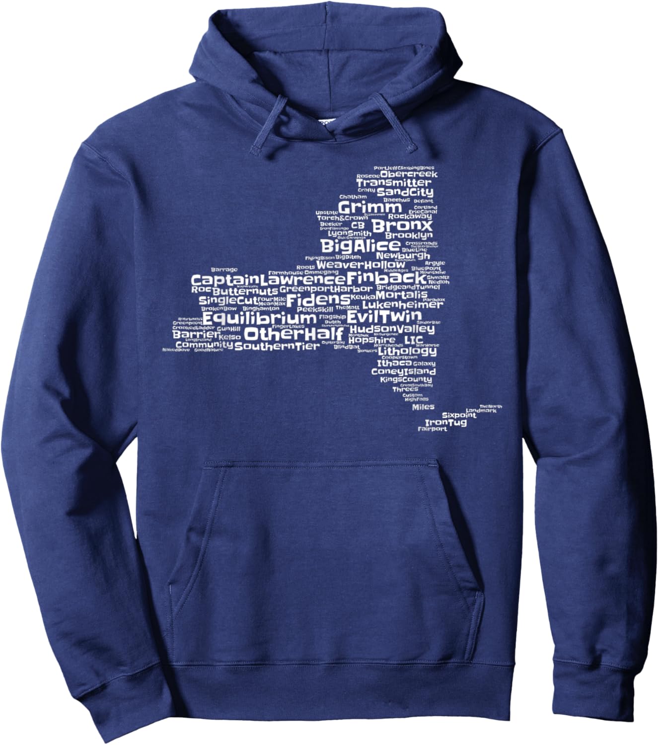 New York Breweries Hoodie - Hoodie | Navy