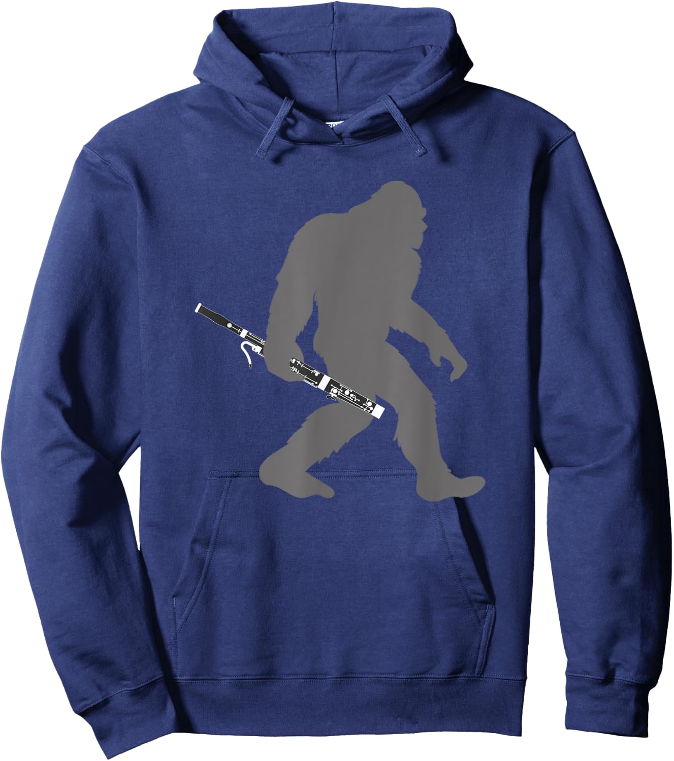 Funny Bassoonist Bigfoot musician with Bassoon Hoodie - Hoodie | Navy