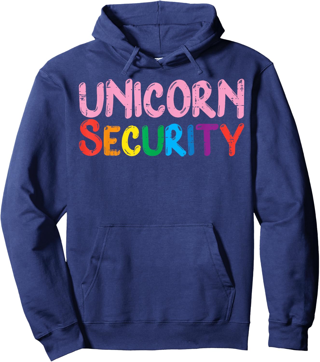 Unicorn Security Dad Brother Halloween Costume Men Boys Hoodie - Hoodie | Navy
