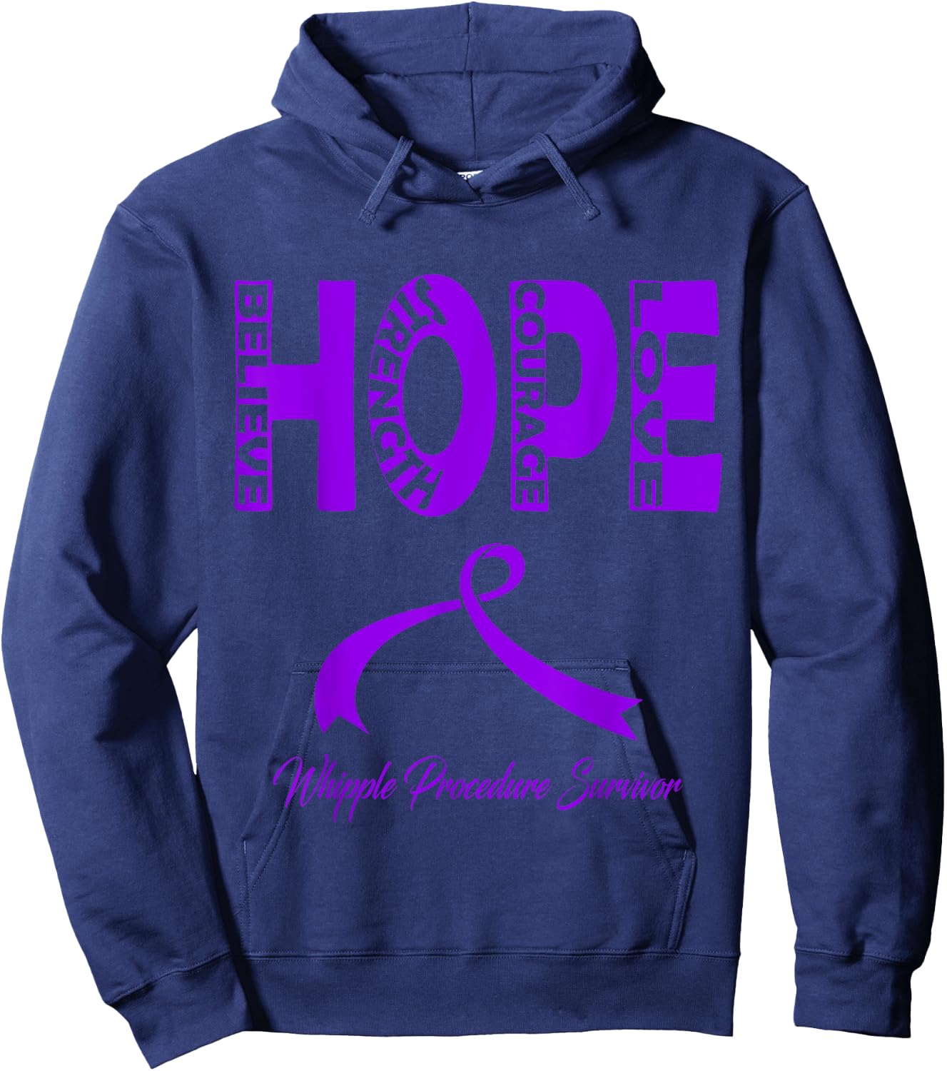 Whipple Procedure Awareness Hoodie - Hoodie | Navy
