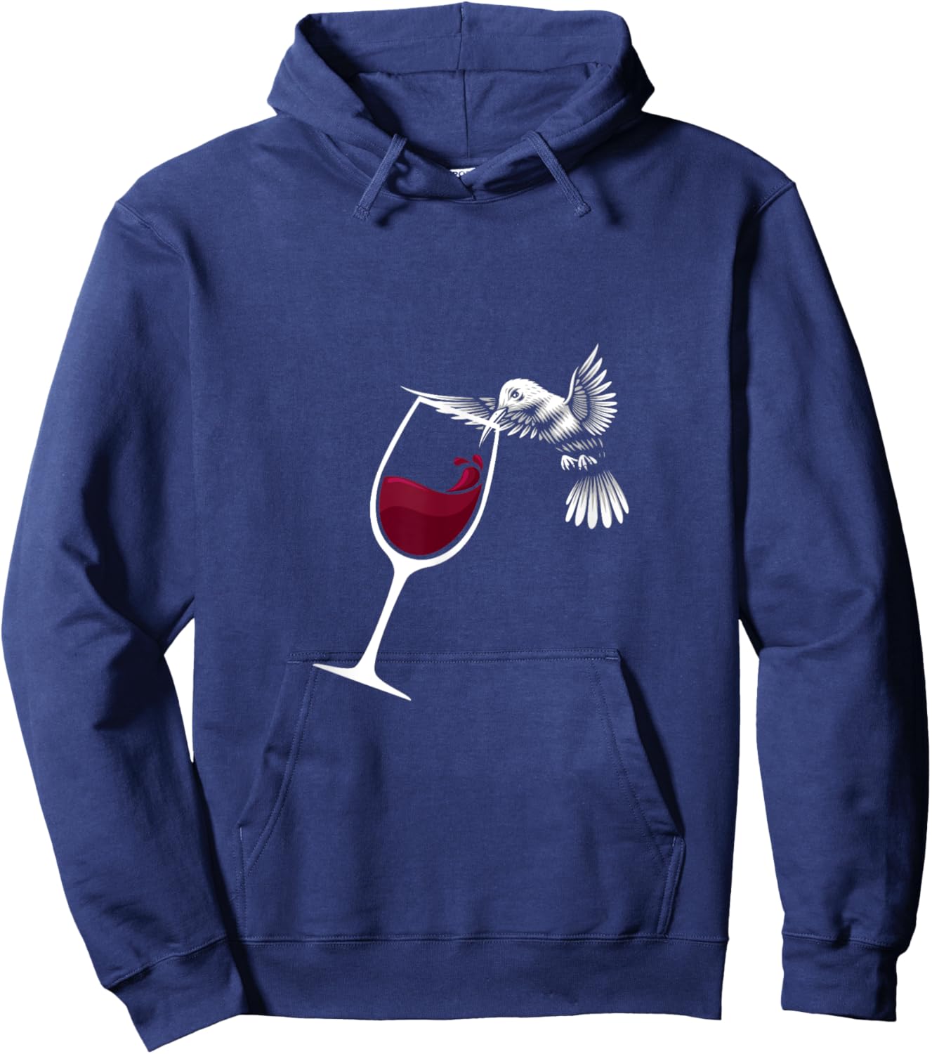 Hummingbird Wine Hummingbird Gift Bird Lover Hoodie - Hoodie | Navy