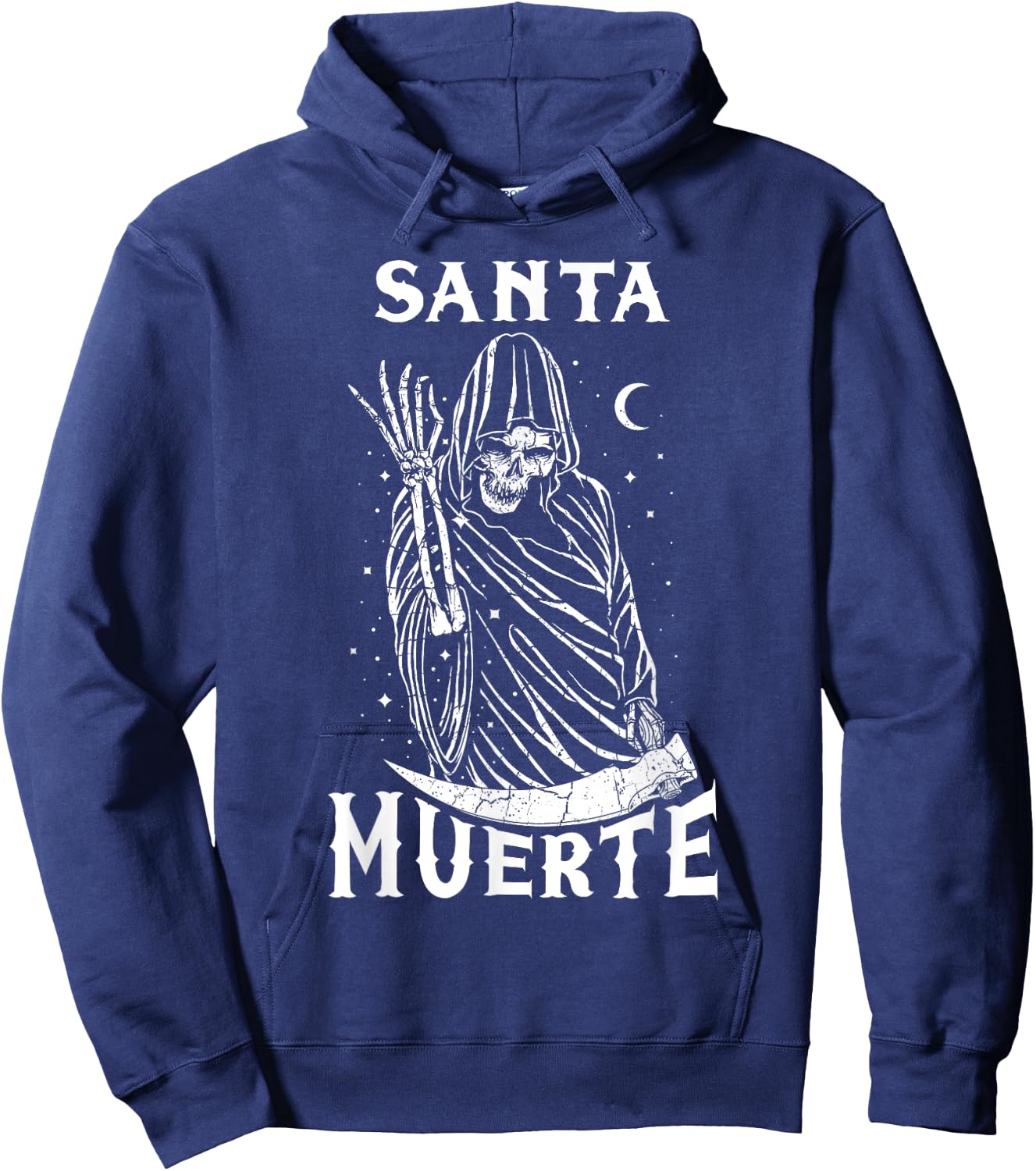 Santa Muerte Skeleton Skull Death Mexico Mexican Calavera Hoodie - Hoodie | Navy