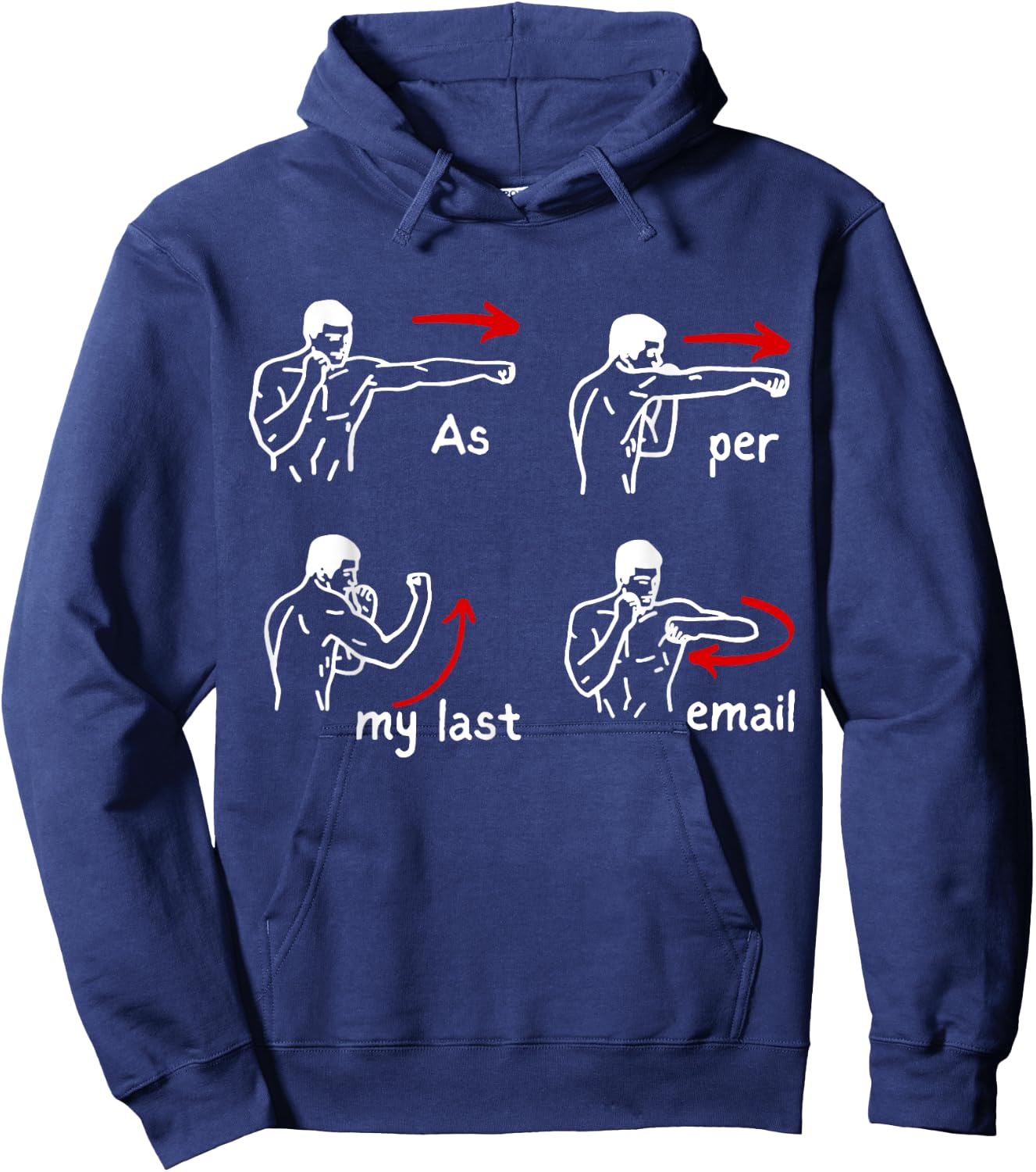 Fun Humour As Per My Last Email Make Your Day With Sarcastic Hoodie - Hoodie | Navy