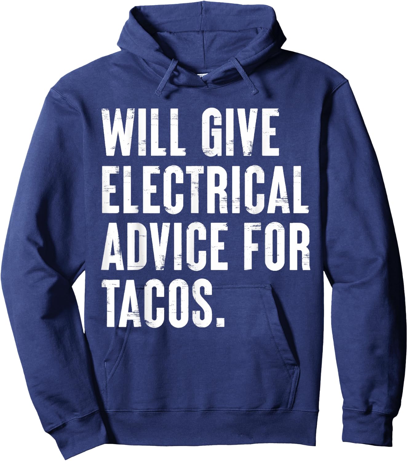Will Give Electrical Advice Funny for Electrician Engineer Hoodie - Hoodie | Navy