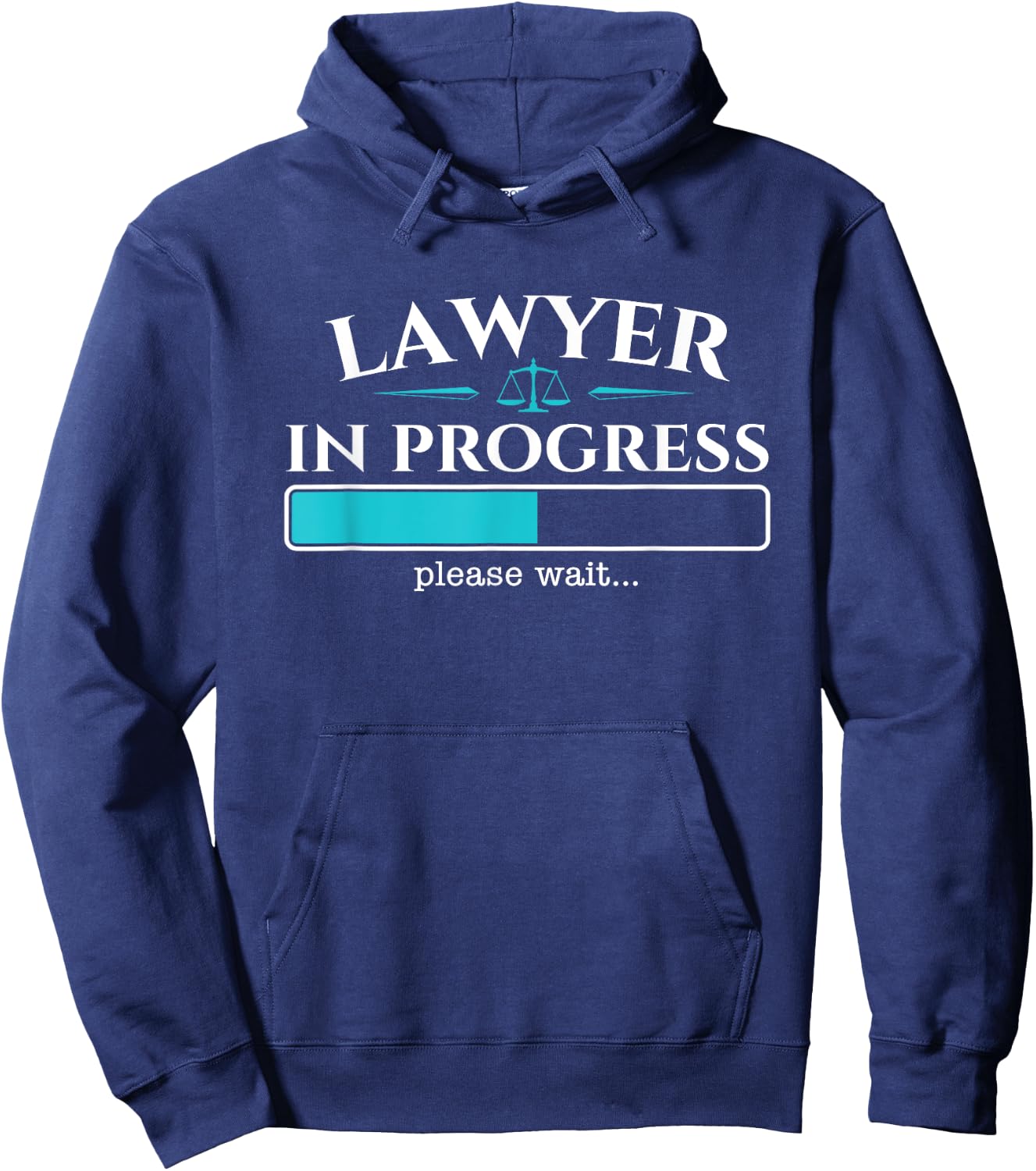 Lawyer in Progress - Law School Student Graduation Lawyer Hoodie - Hoodie | Navy