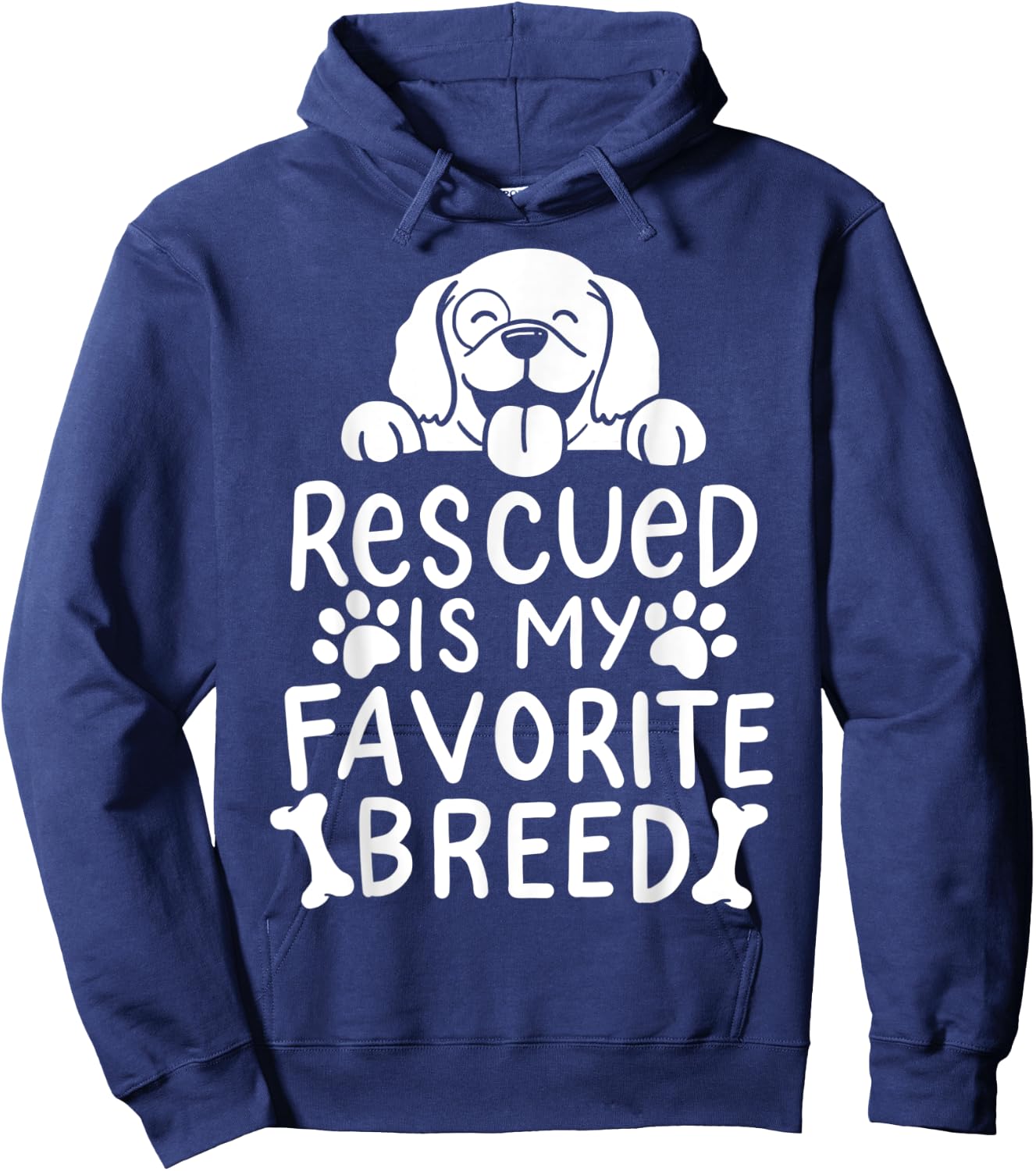 Dog Pet Adoption Hoodie - Hoodie | Navy