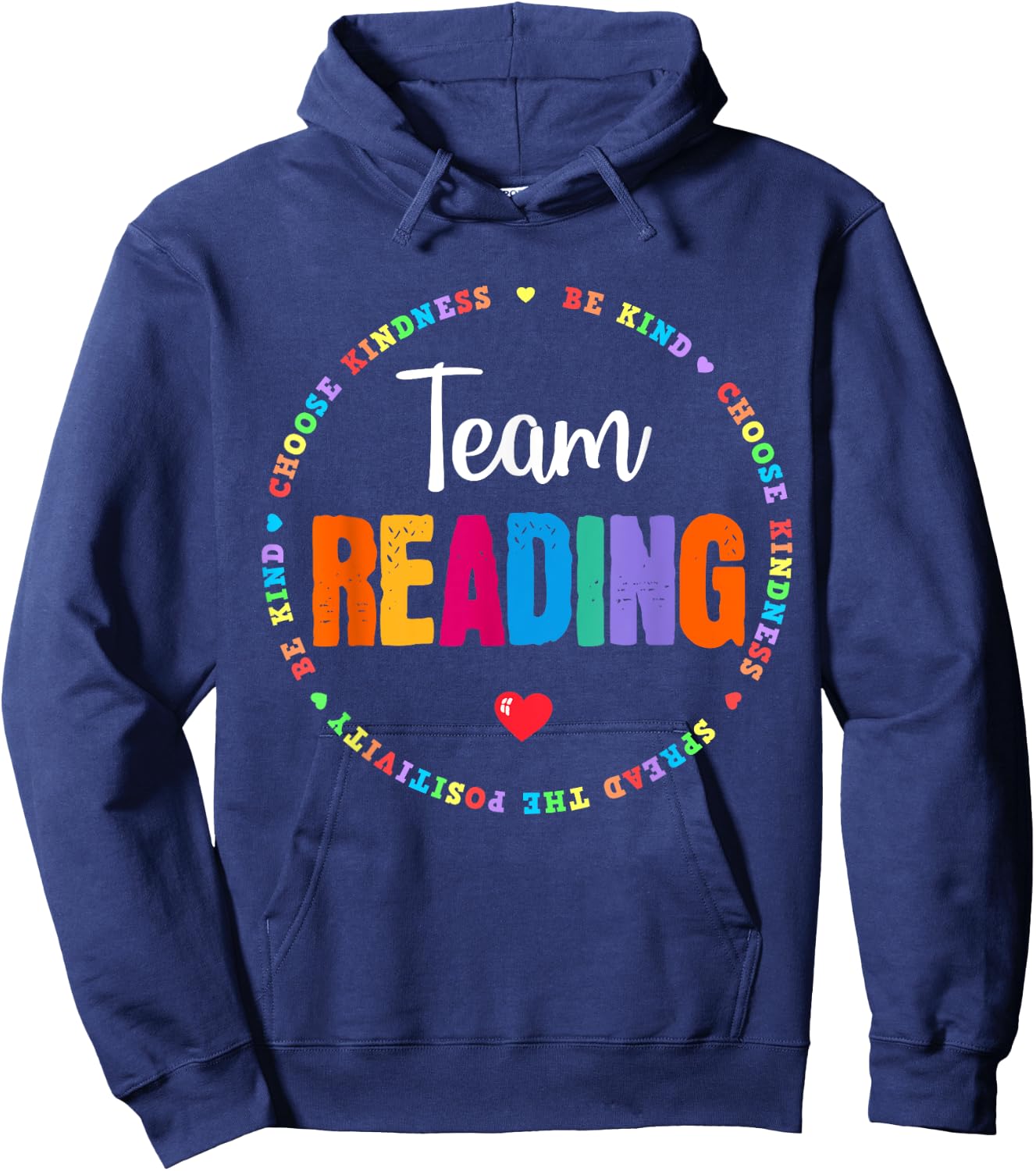 Reading Coach Teacher Interventionist Specialist Literacy Hoodie - Hoodie | Navy