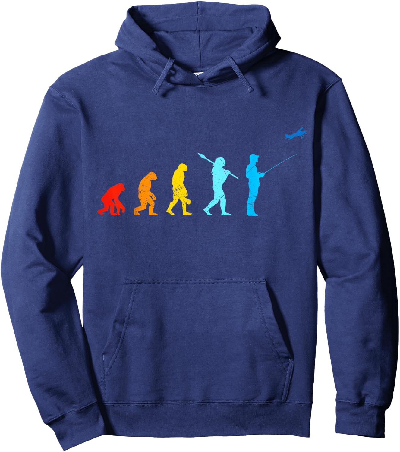 Model flyer evolution monkey human Model airplane RC Pilot Hoodie - Hoodie | Navy