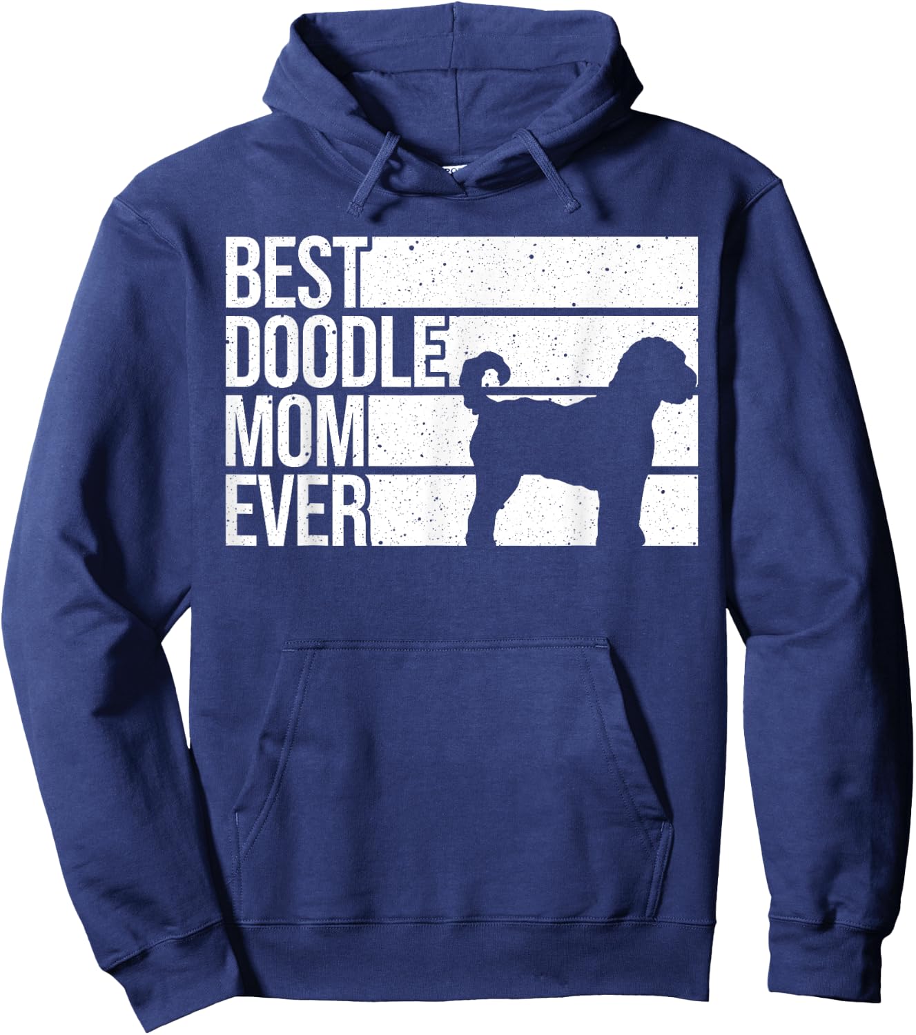 Cool Doodle Mom Art Women Girl Aussiedoodle Goldendoodle Dog Hoodie - Hoodie | Navy