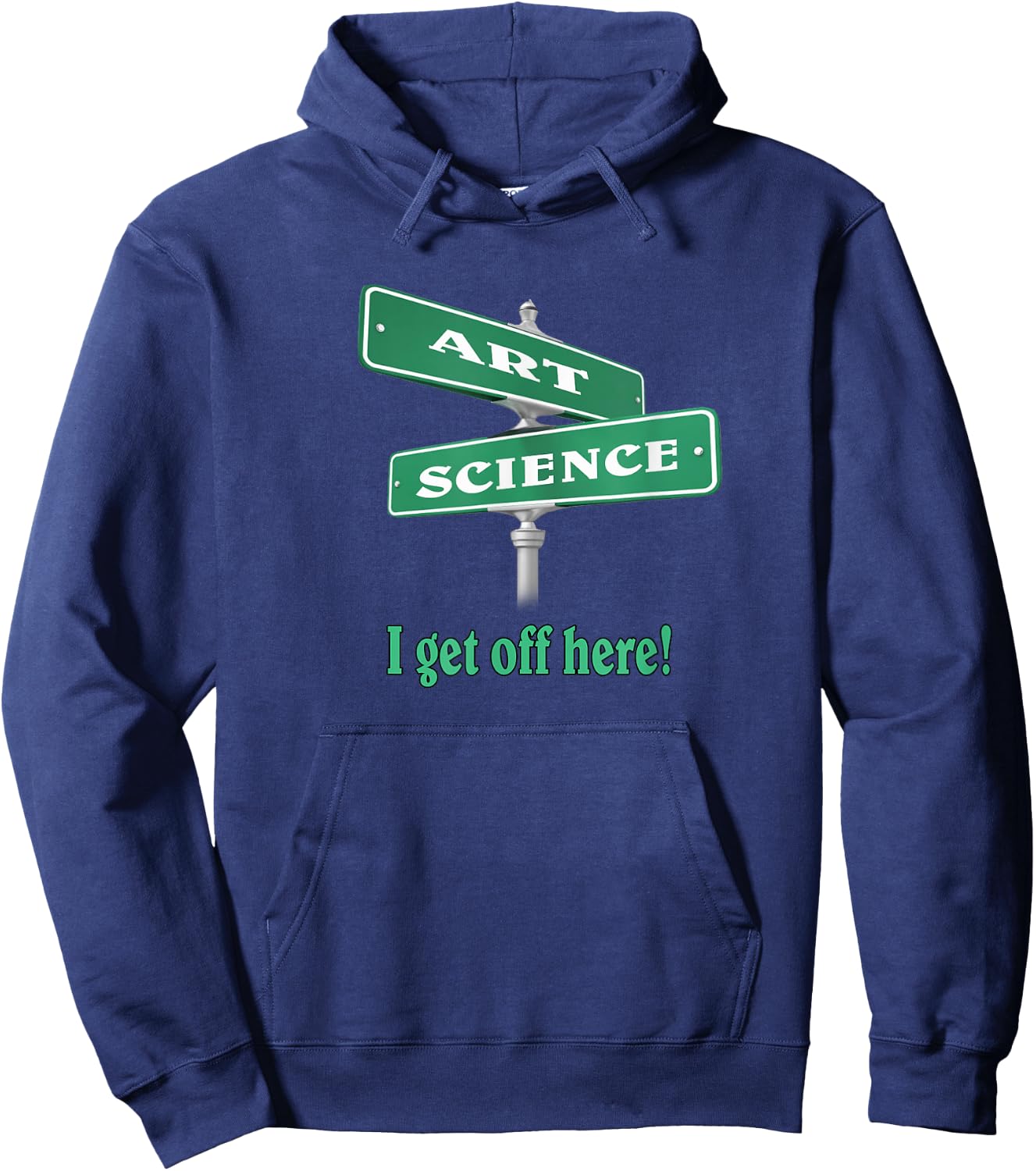 Intersection of Art and Science Hoodie - Hoodie | Navy