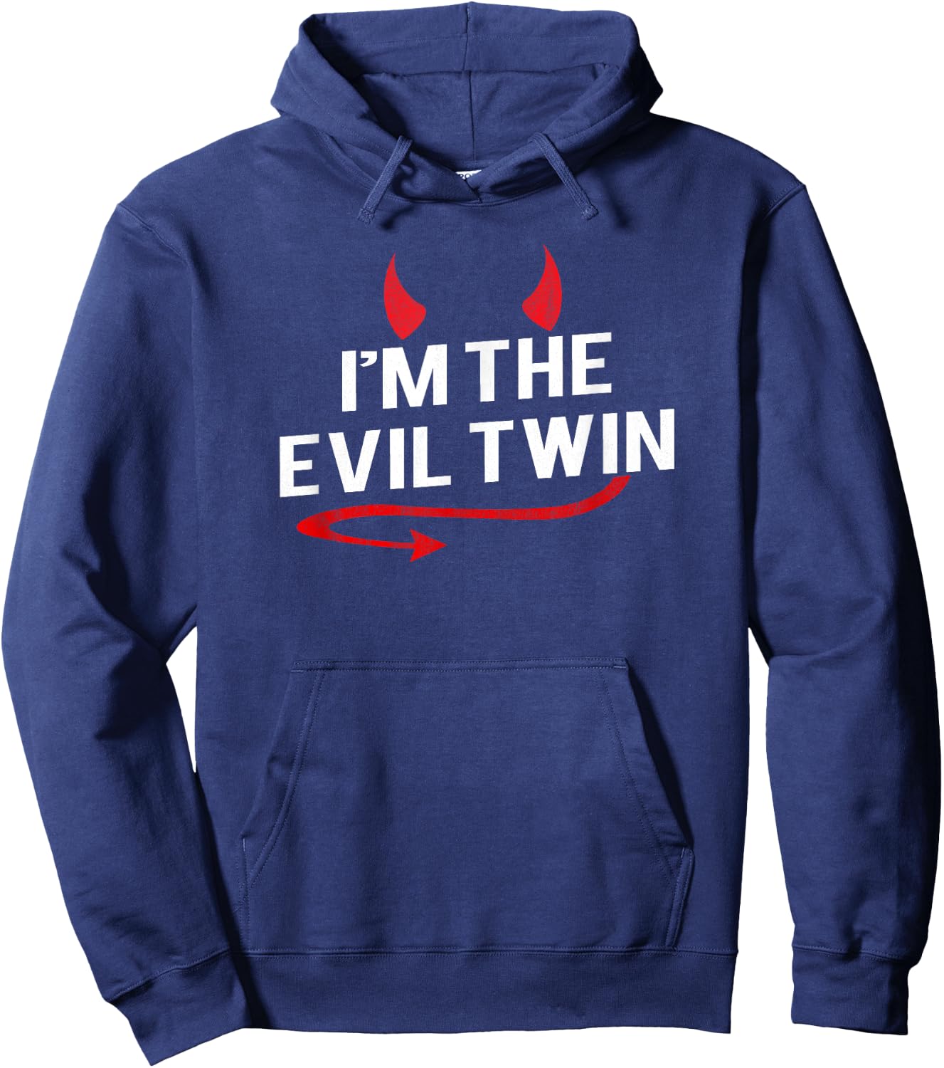 I'm the Evil Twin Funny Halloween Costume Hoodie - Hoodie | Navy
