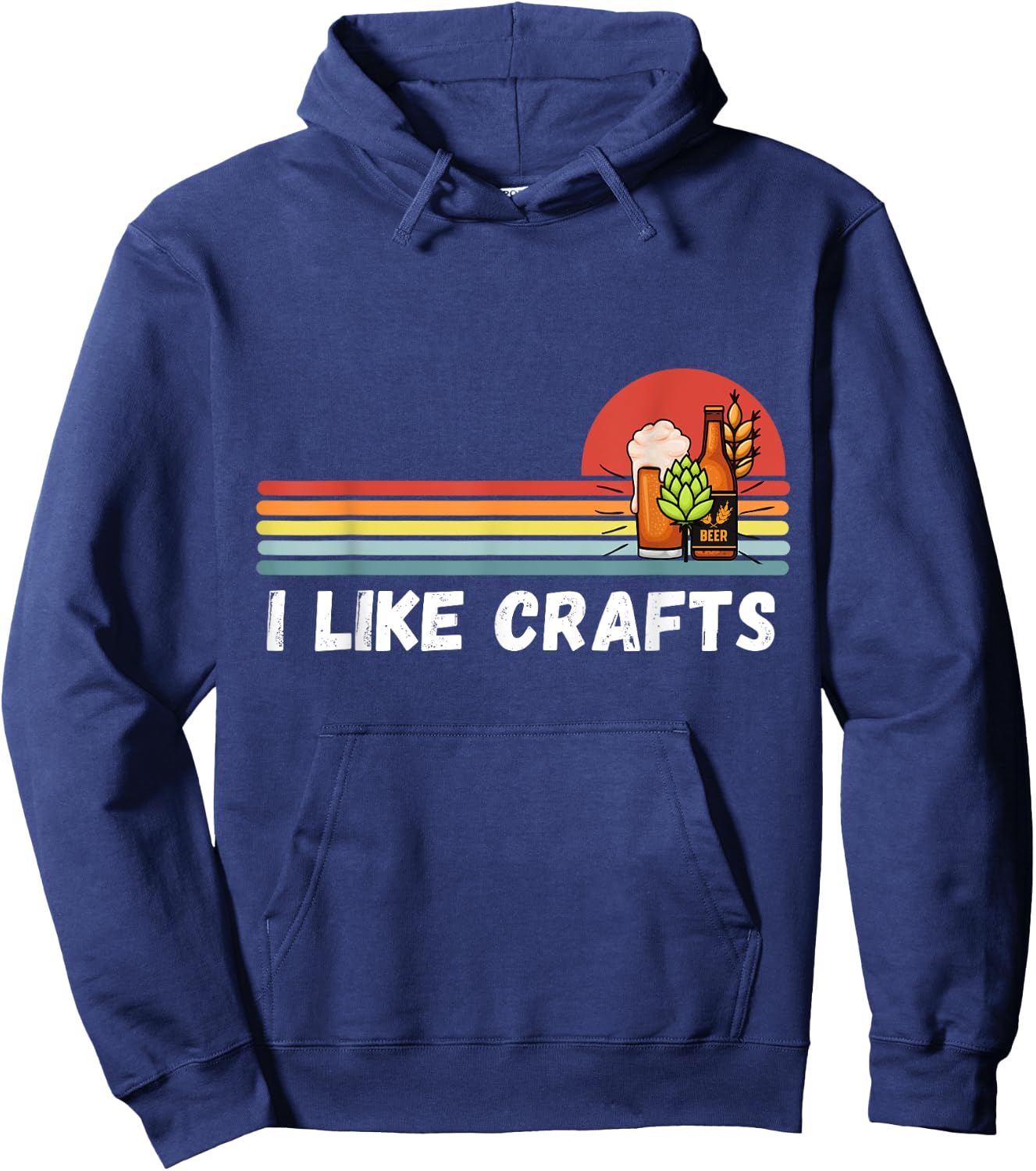 I Like Crafts Craft Beer Shirts Women Vintage Hoodie - Hoodie | Navy