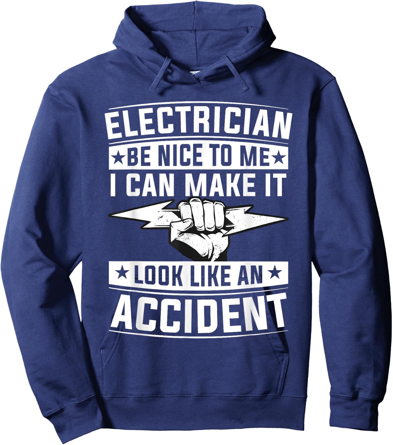 Be Nice To Me I Can Make It Look Like An Accident Hoodie - Hoodie | Navy