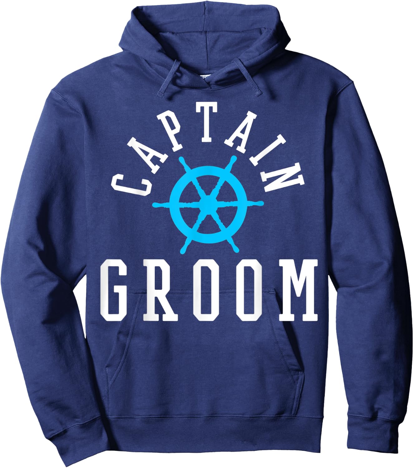 Groom Nautical Wedding Cruise Ship Yacht Hoodie - Hoodie | Navy