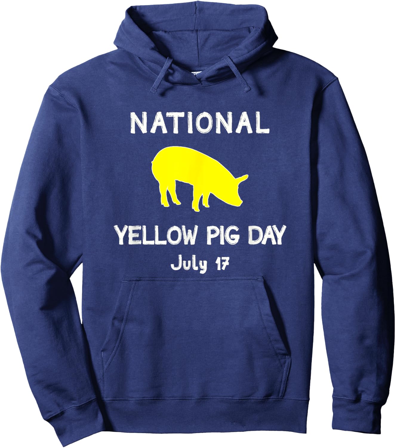 National Yellow Pig Day Hoodie - Hoodie | Navy