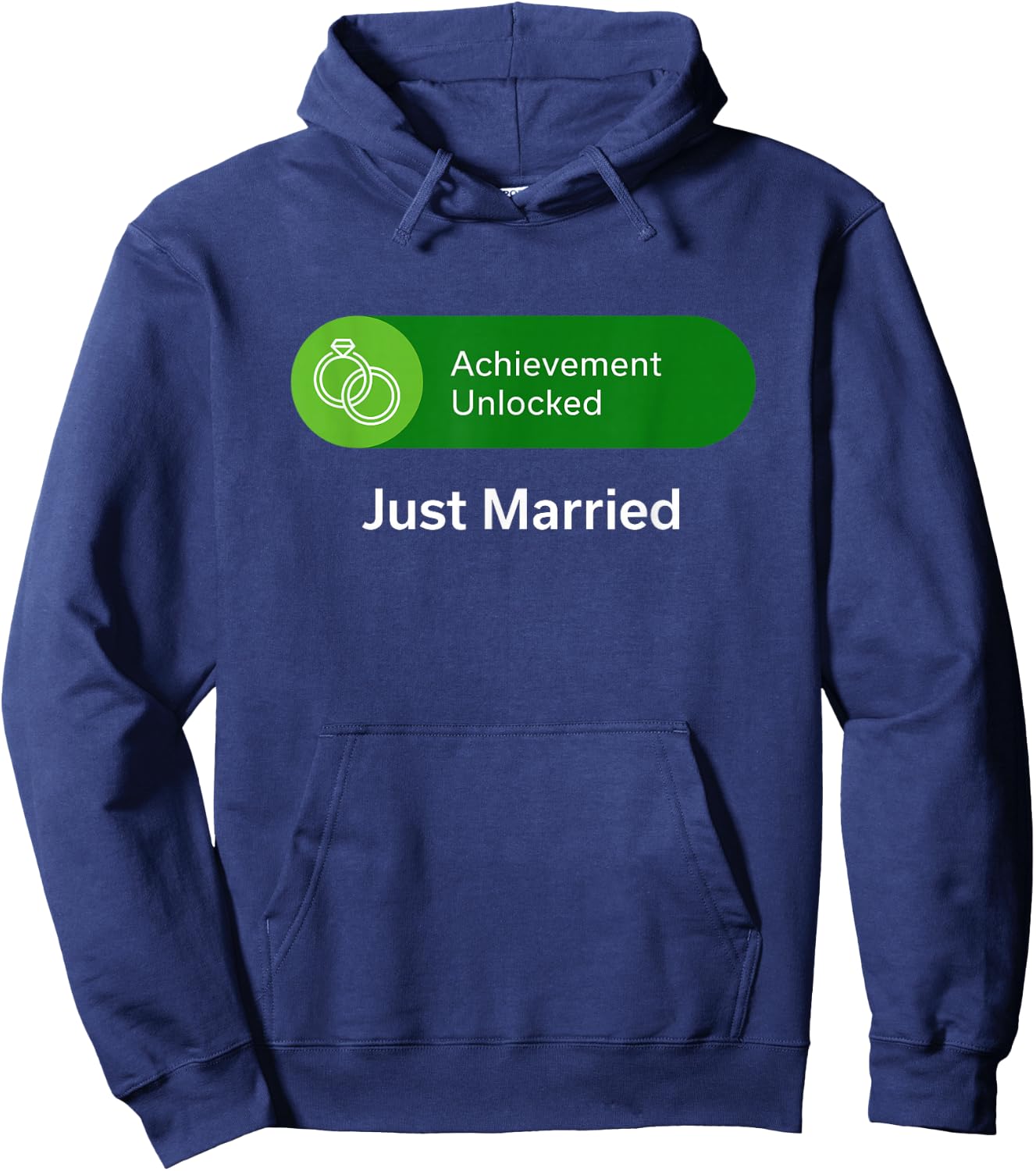 Funny Just Married Shirt for Wedding Gift Video Gamer Hoodie - Hoodie | Navy