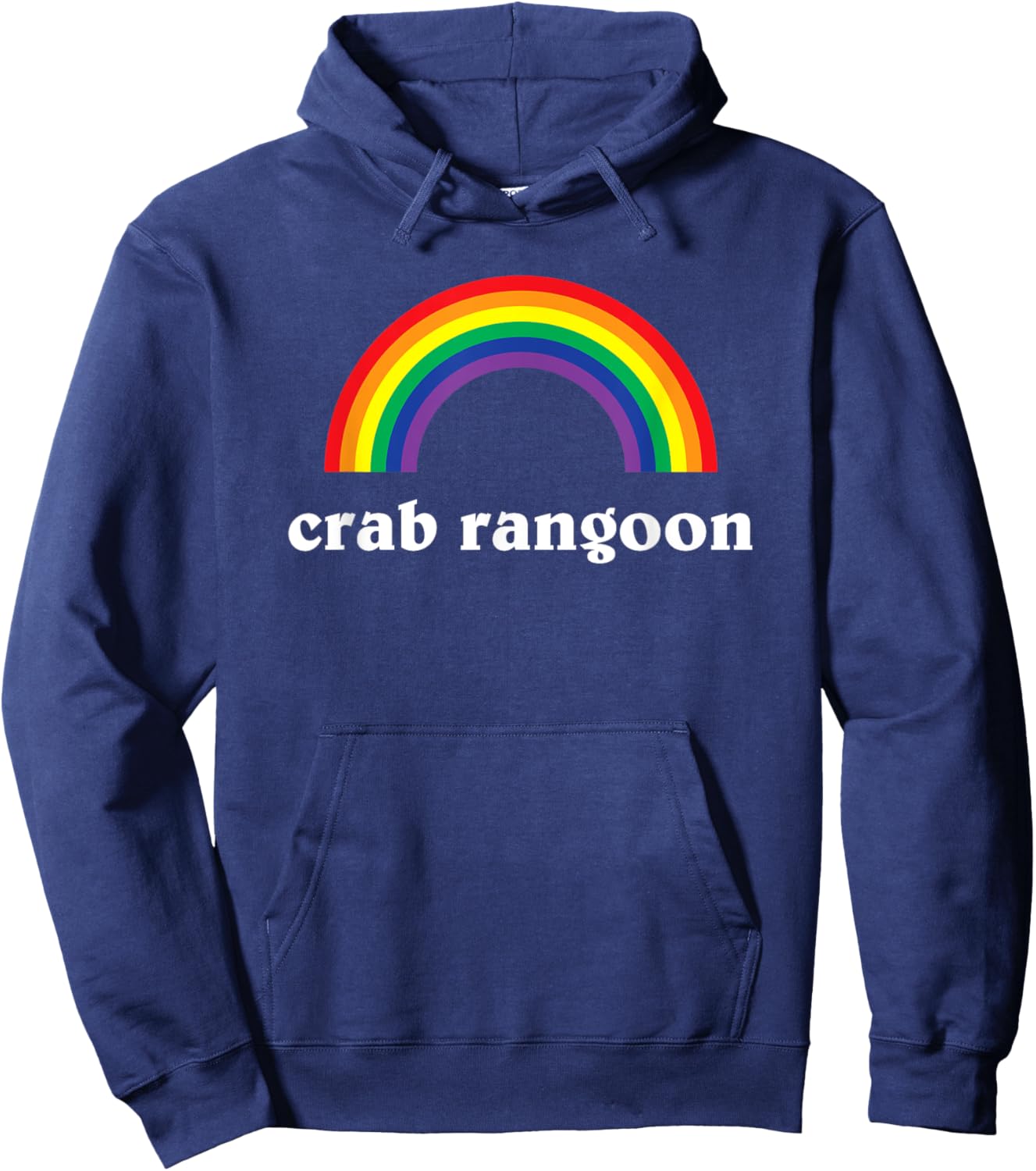 Cute Crab Rangoon for Lovers of Crab Rangoon! Hoodie - Hoodie | Navy