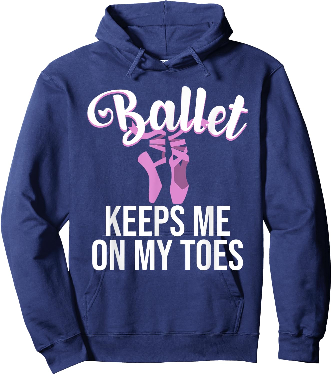 Funny Ballerina Design For Girls Women Pointe Dance Lovers Hoodie - Hoodie | Navy